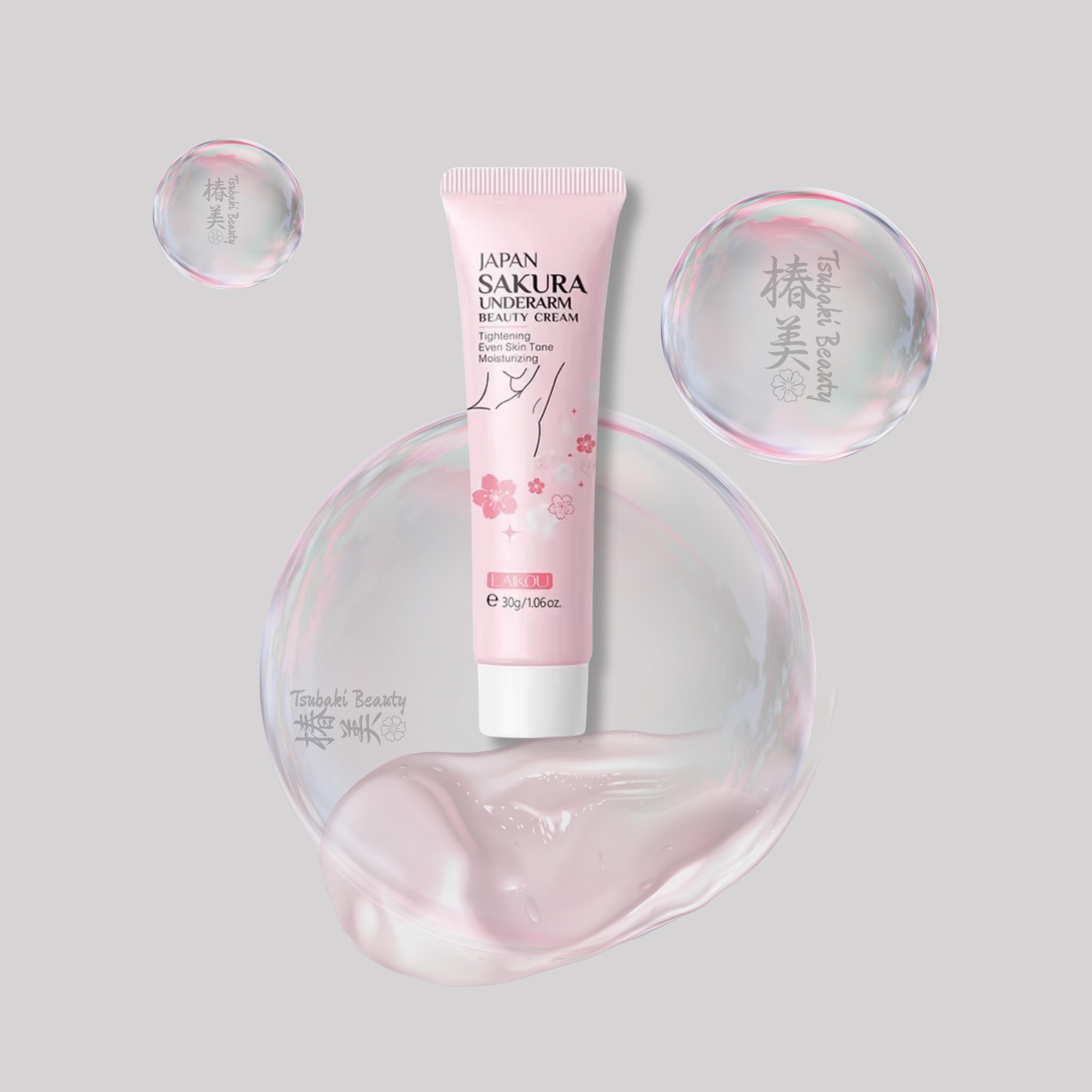 LAIKOU Japan Sakura Underarm Cream – Smooth & Even Care – Tsubaki