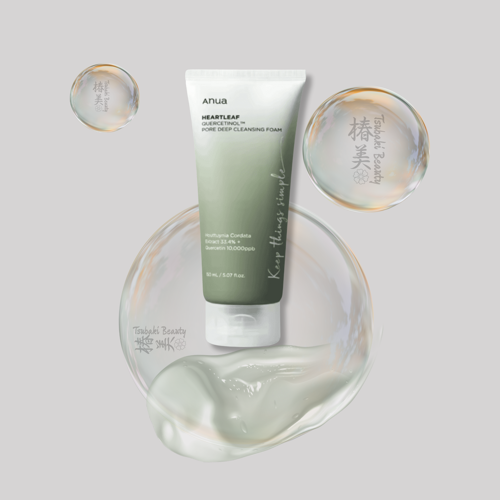 Anua Heartleaf Quercetinol™ Pore Deep Cleansing Foam – Gentle Pore
