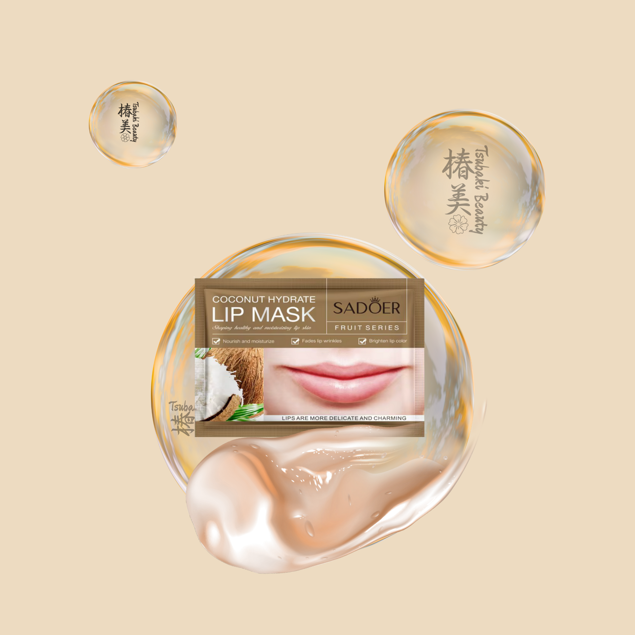 sadoer lip mask coconut