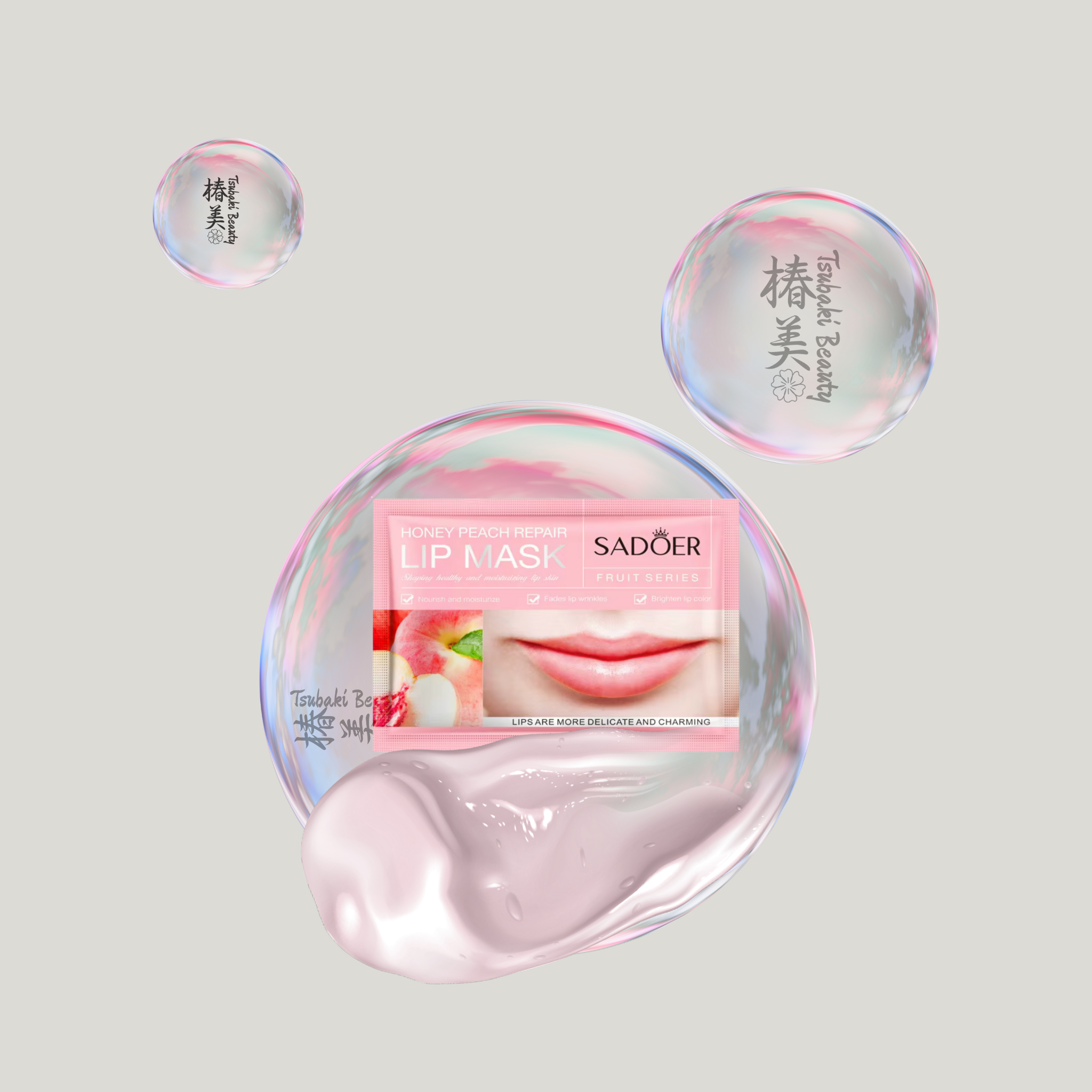 sadoer lip mask hone peach