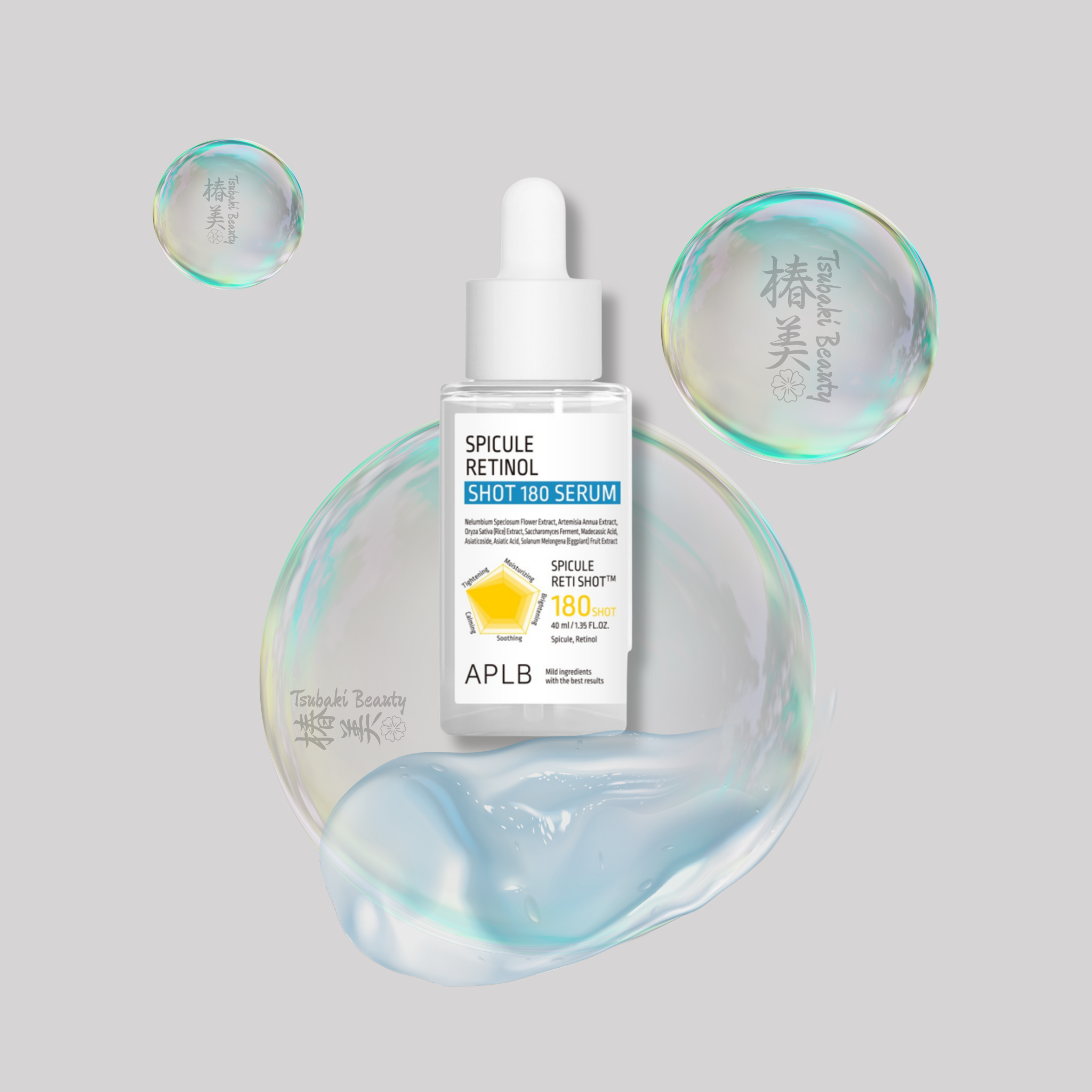 APLB Spicule Retinol Shot 180 Serum 40ml Gentle Retinol Skin Renewal Serum