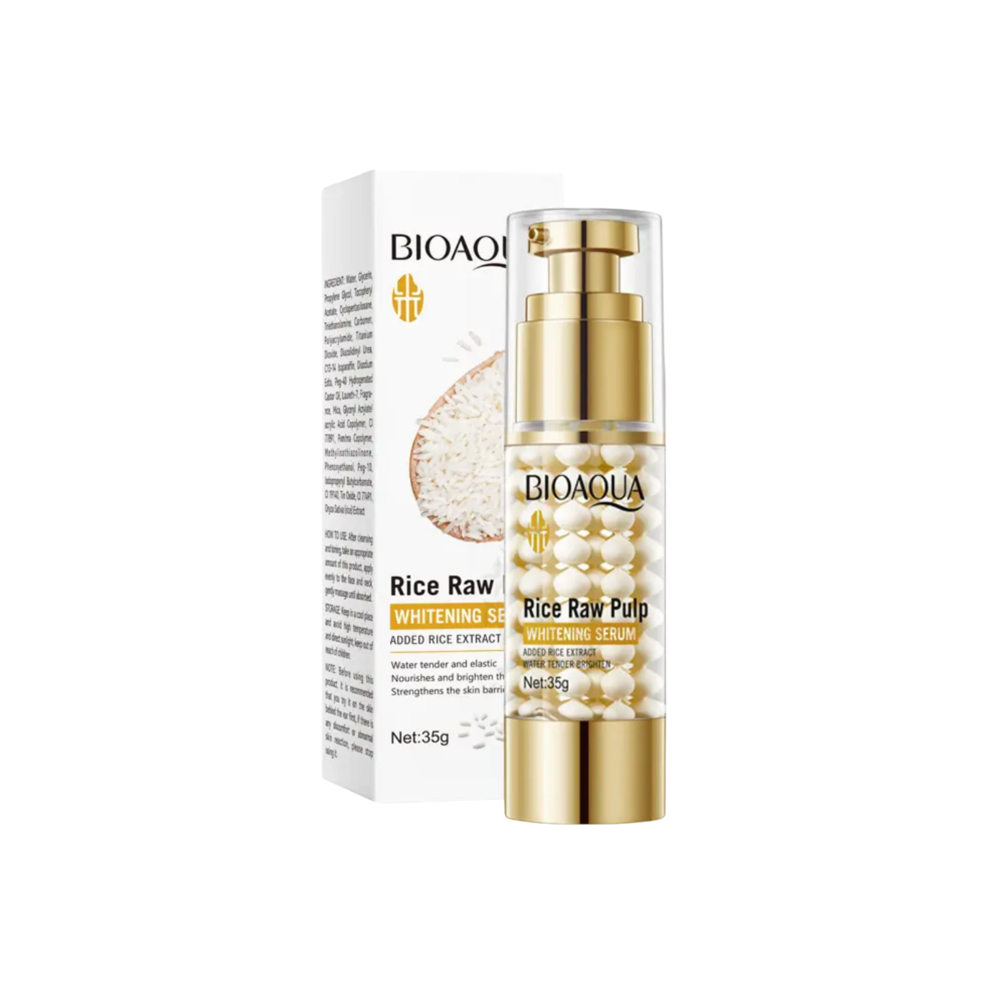 BIOAQUA Rice Raw Pulp Whitening Serum