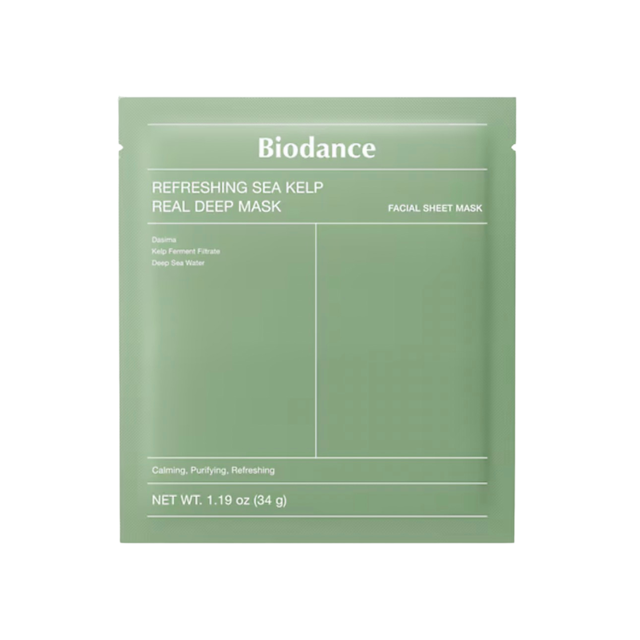 Biodance Refreshing Sea Kelp Real Deep Mask – Calming & Hydrating Sheet Mask
