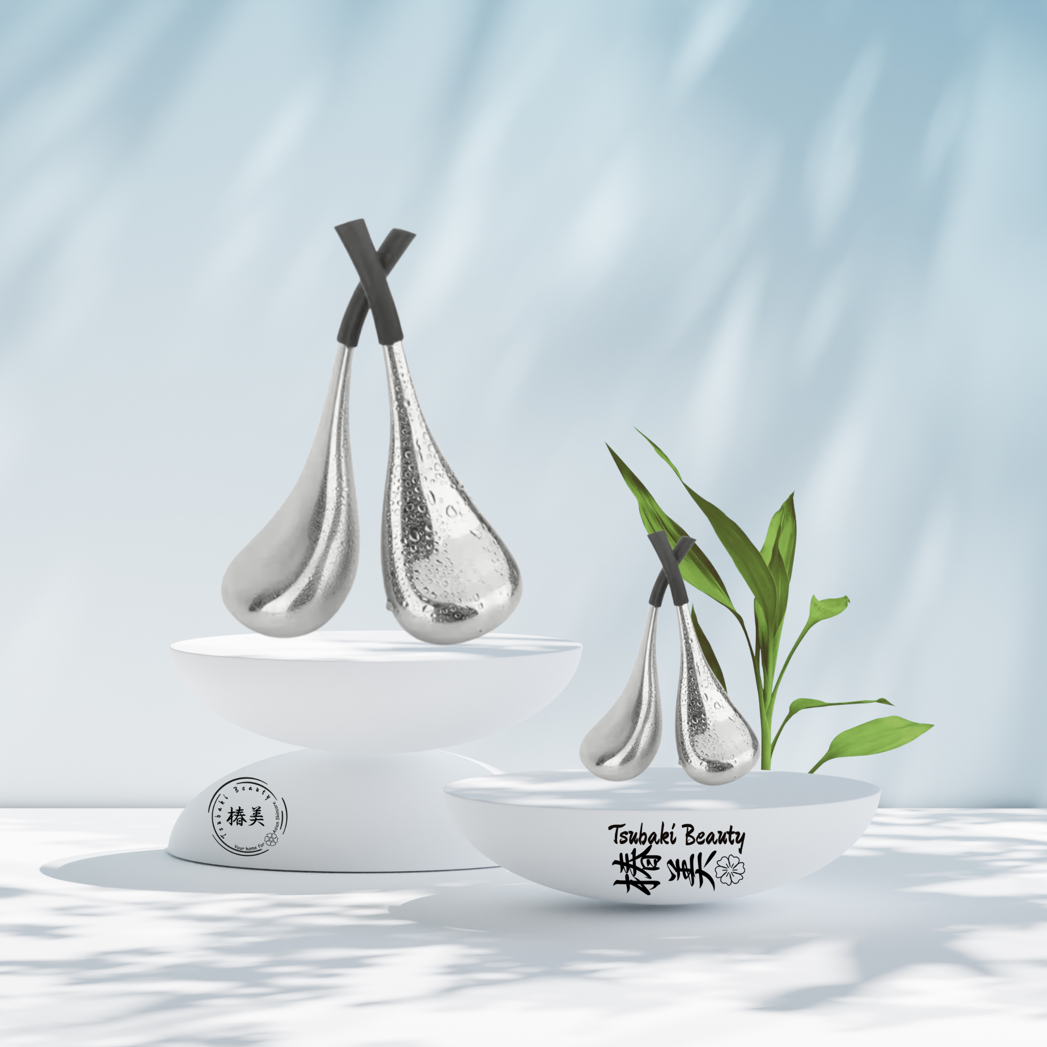 Stainless Steel Ice Wave Ball – Hot & Cold Facial Massage Spoon