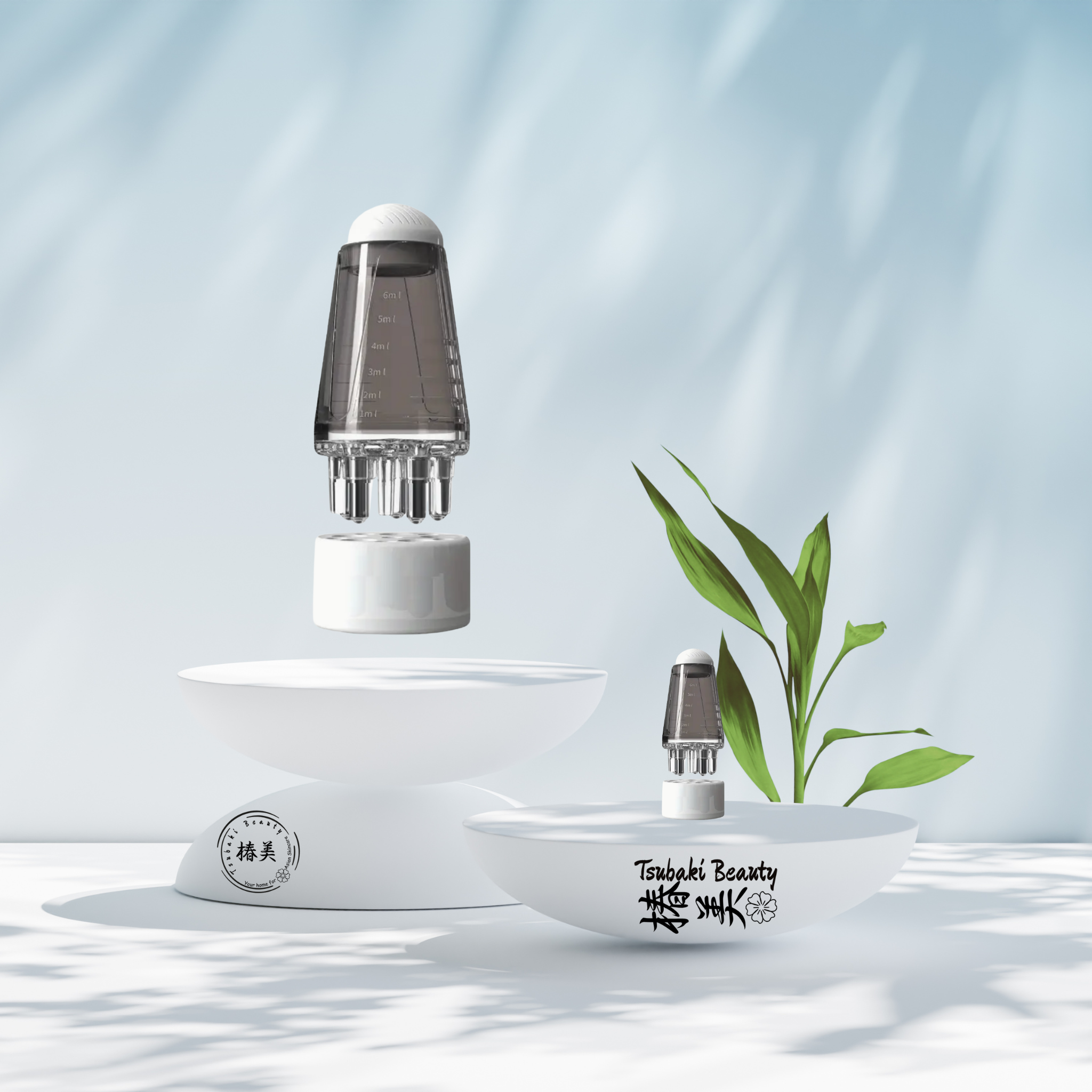 Hair serum applicator white 