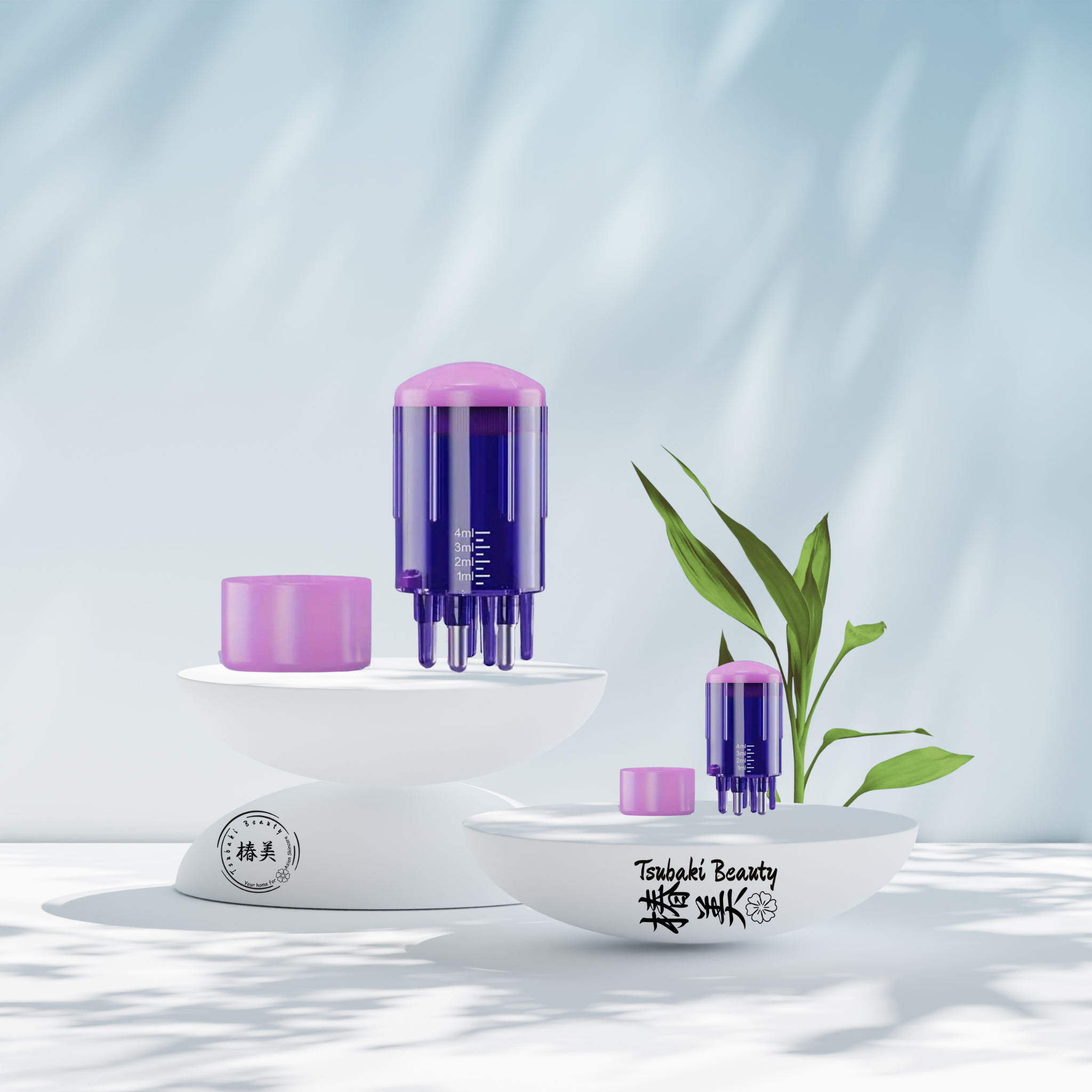 hair serum applicator- violet