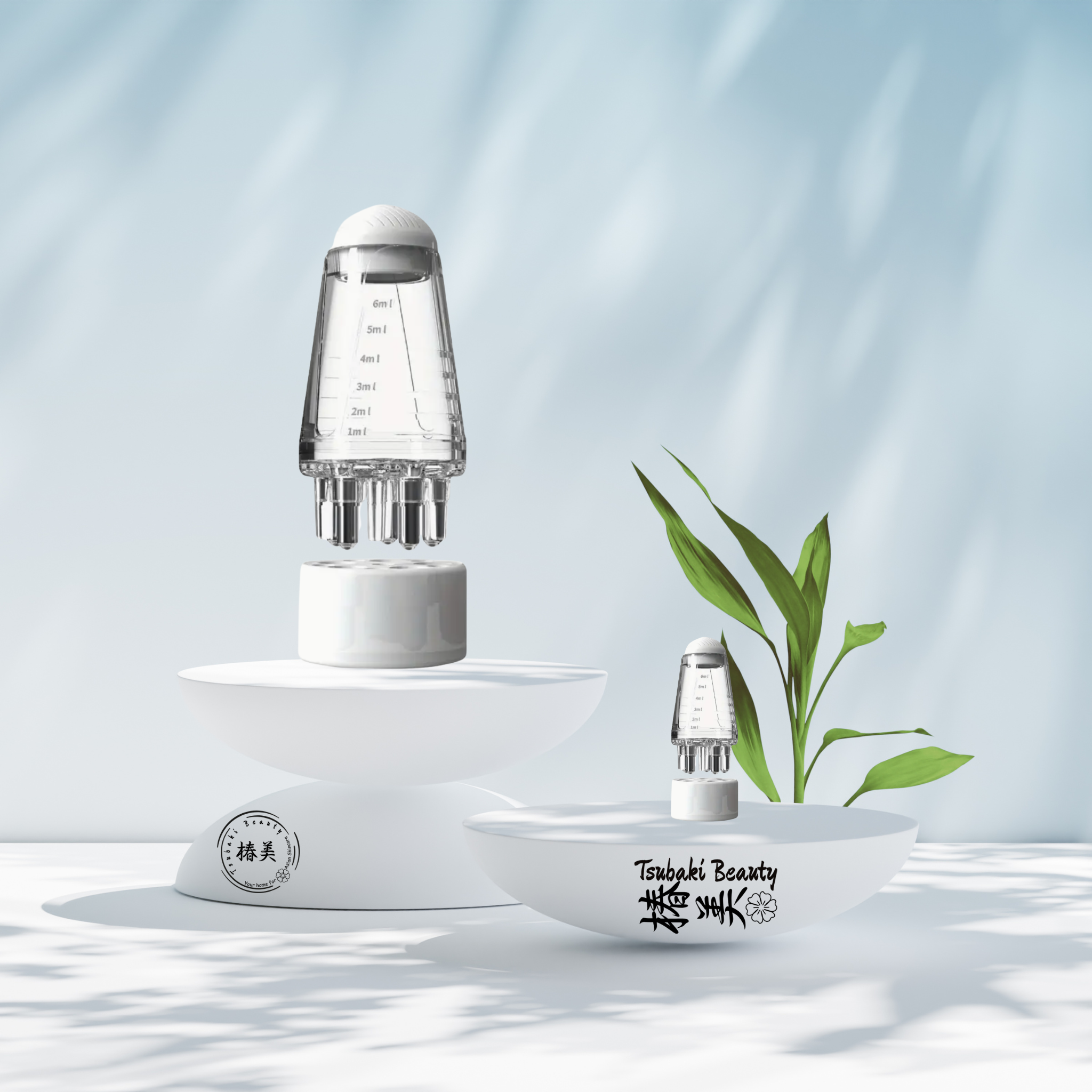 Hair serum applicator white 