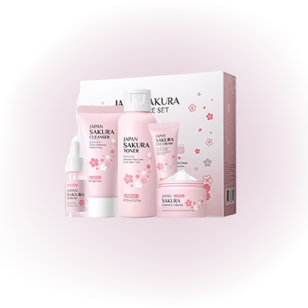 Laikou Japan Sakura Skin Care Set – Teen Girl Edition - 5pcs