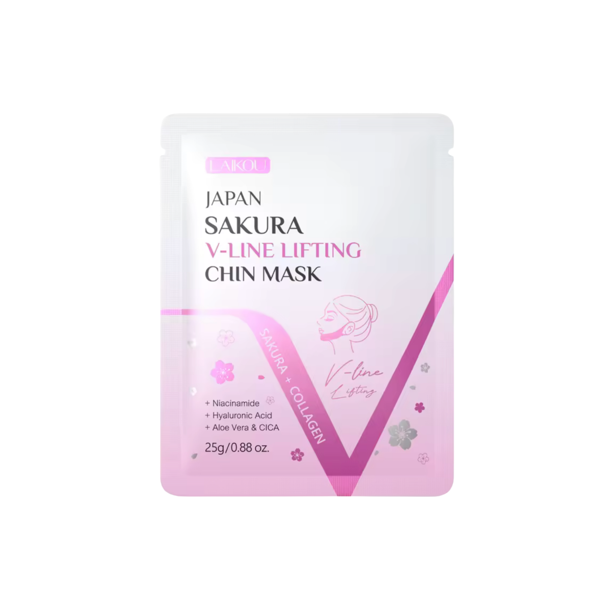 LAIKOU Japan Sakura V-Line Lifting Chin Mask – Firming & Contouring Care
