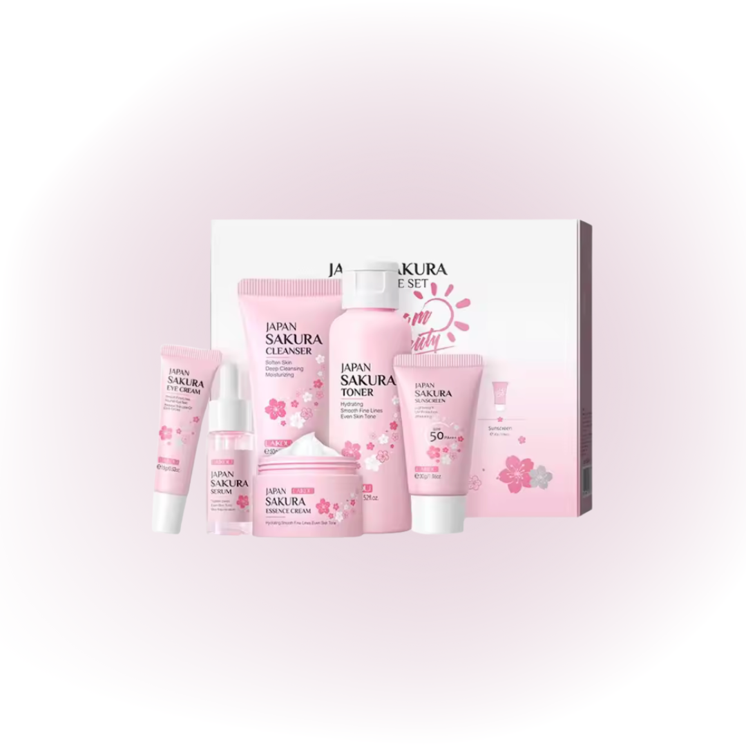 Laikou Japan Sakura Skin Care Set – Teen Girl Edition - 5pcs