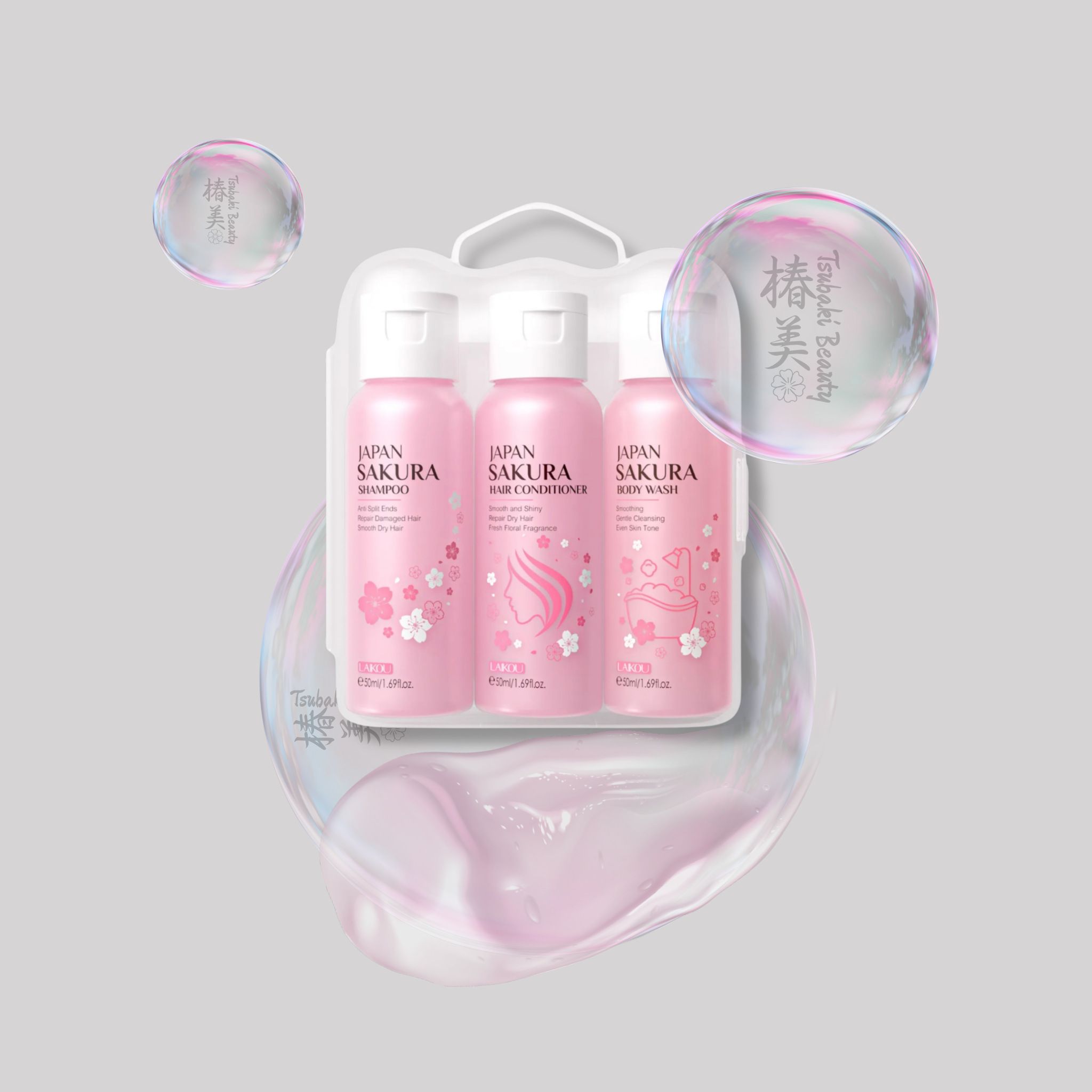LAIKOU Japan Sakura Travel Care Set