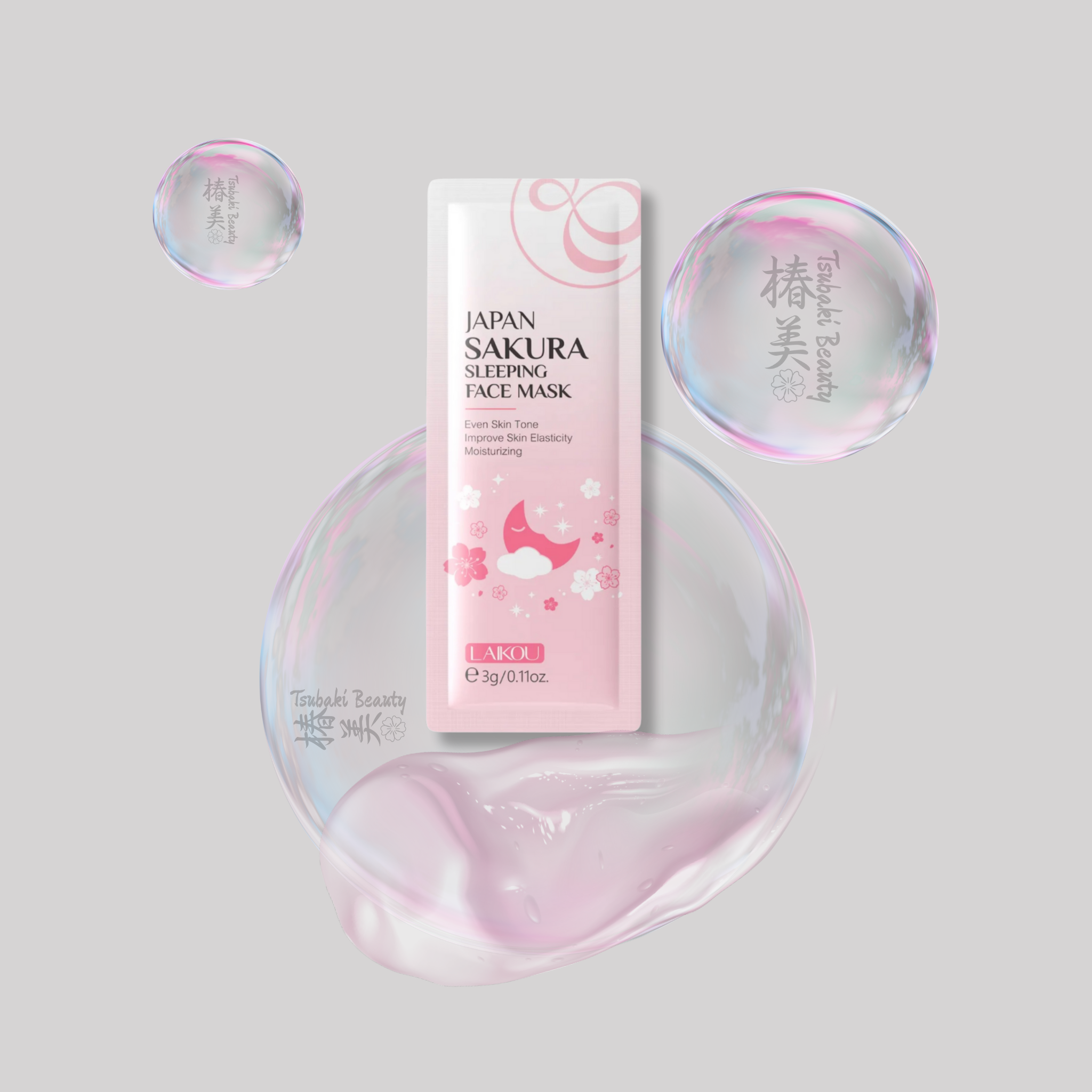 LAIKOU Sleeping Mask Mini Set 3g – Overnight Hydrating Gel Masks (6 Variants)