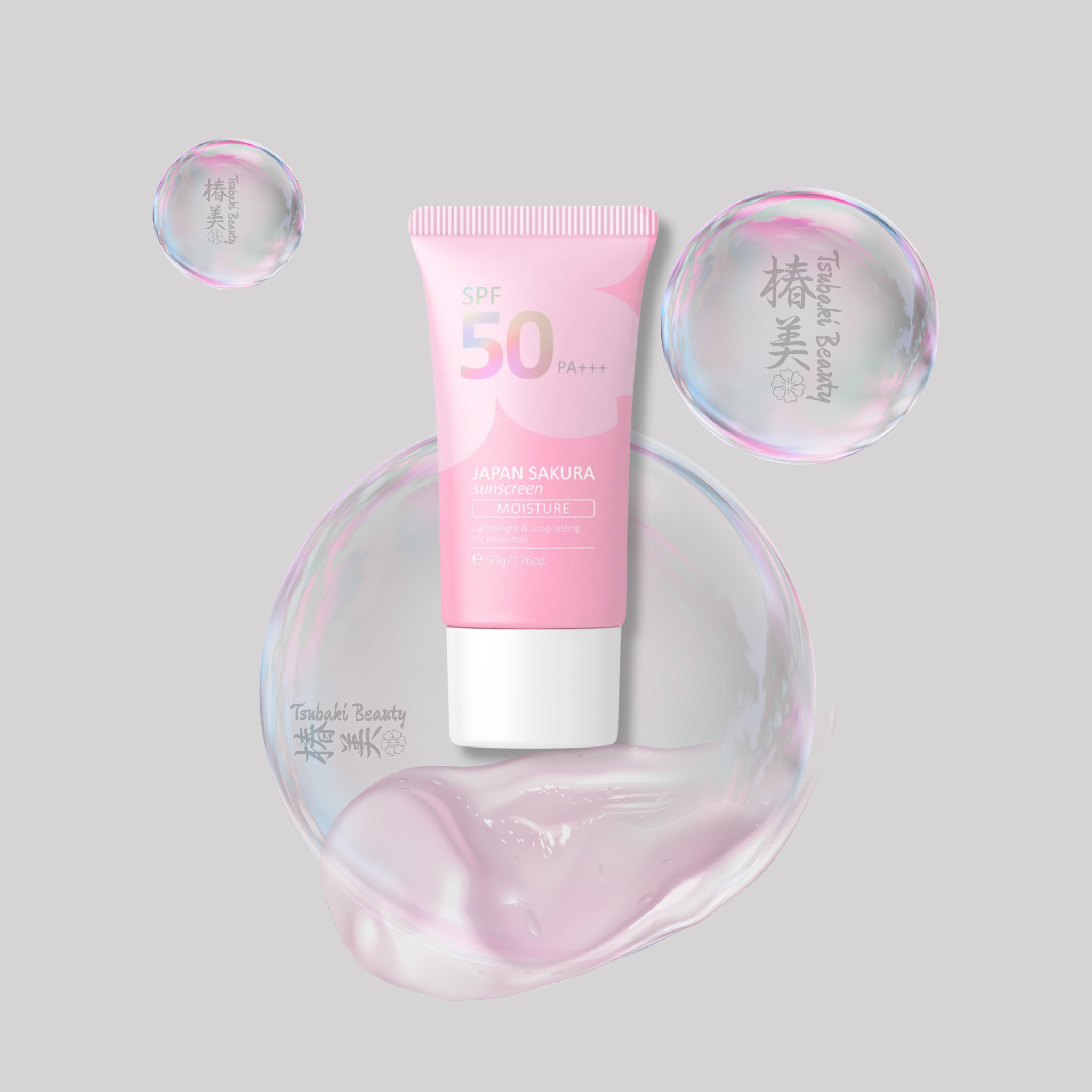 LAIKOU Japan Sakura Sunscreen SPF50 PA+++ – Moisture UV Protection Cream
