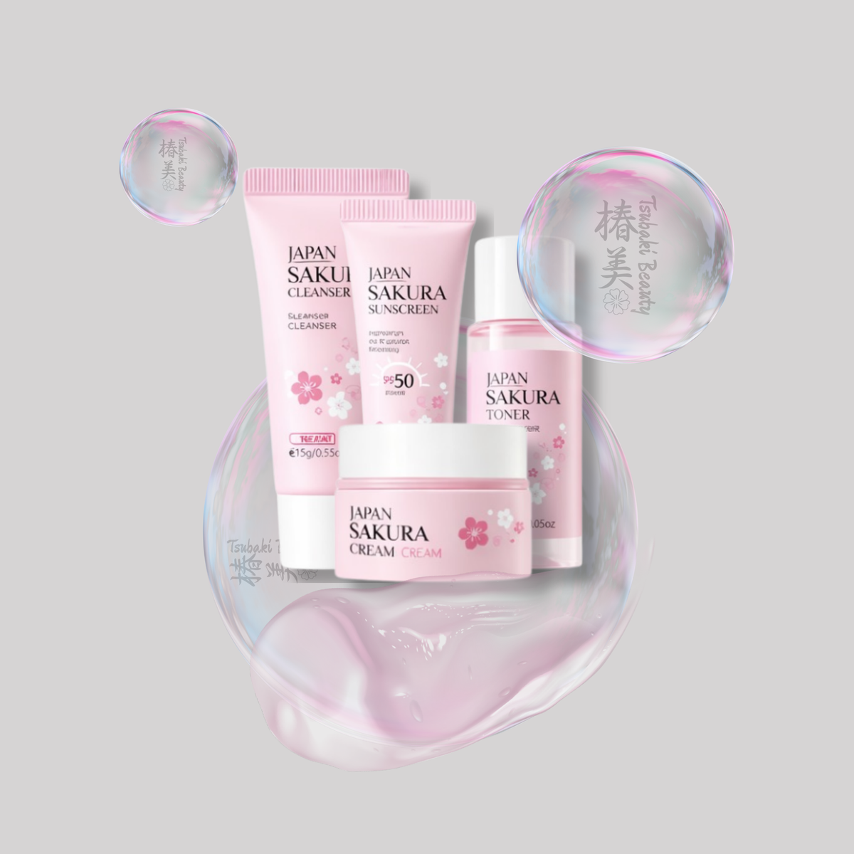 LAIKOU Japan Sakura Mini Skincare Set – Hydrating Travel Routine LAIKOU Japan Sakura Mini Skincare Set – Hydrating Travel Routine