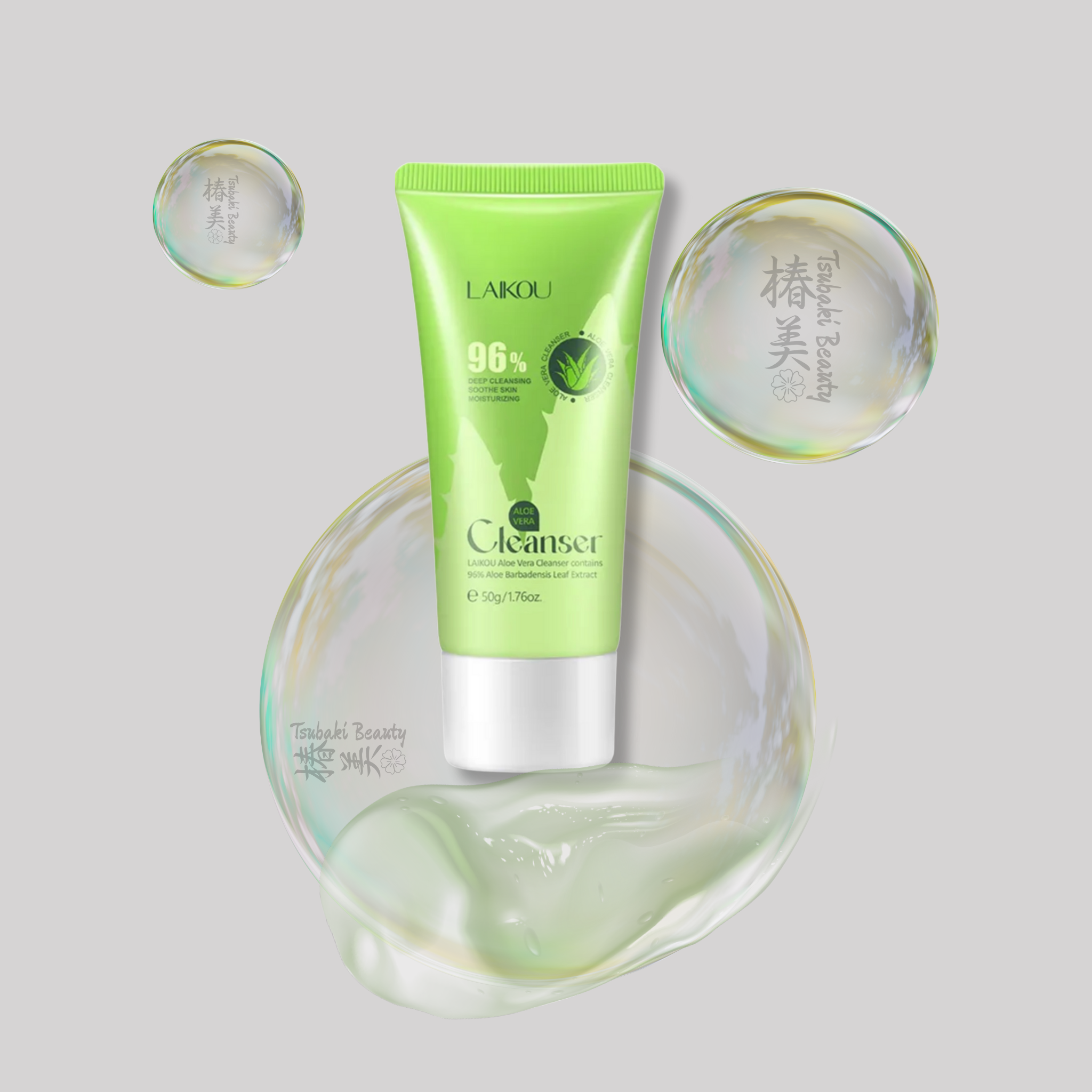 LAIKOU Aloe Vera Gentle Cleanser – Soothing Deep Clean & Hydration Boost