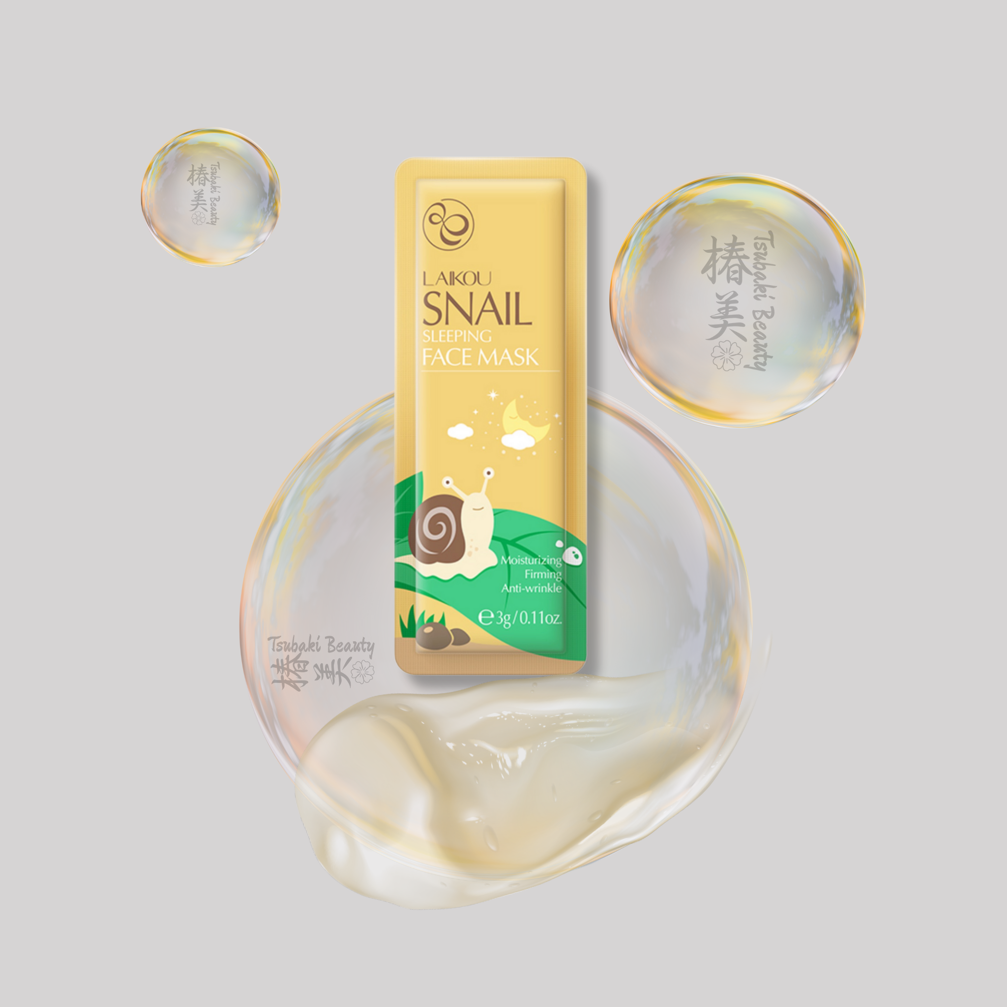 LAIKOU Sleeping Mask Mini Set 3g – Overnight Hydrating Gel Masks (6 Variants)