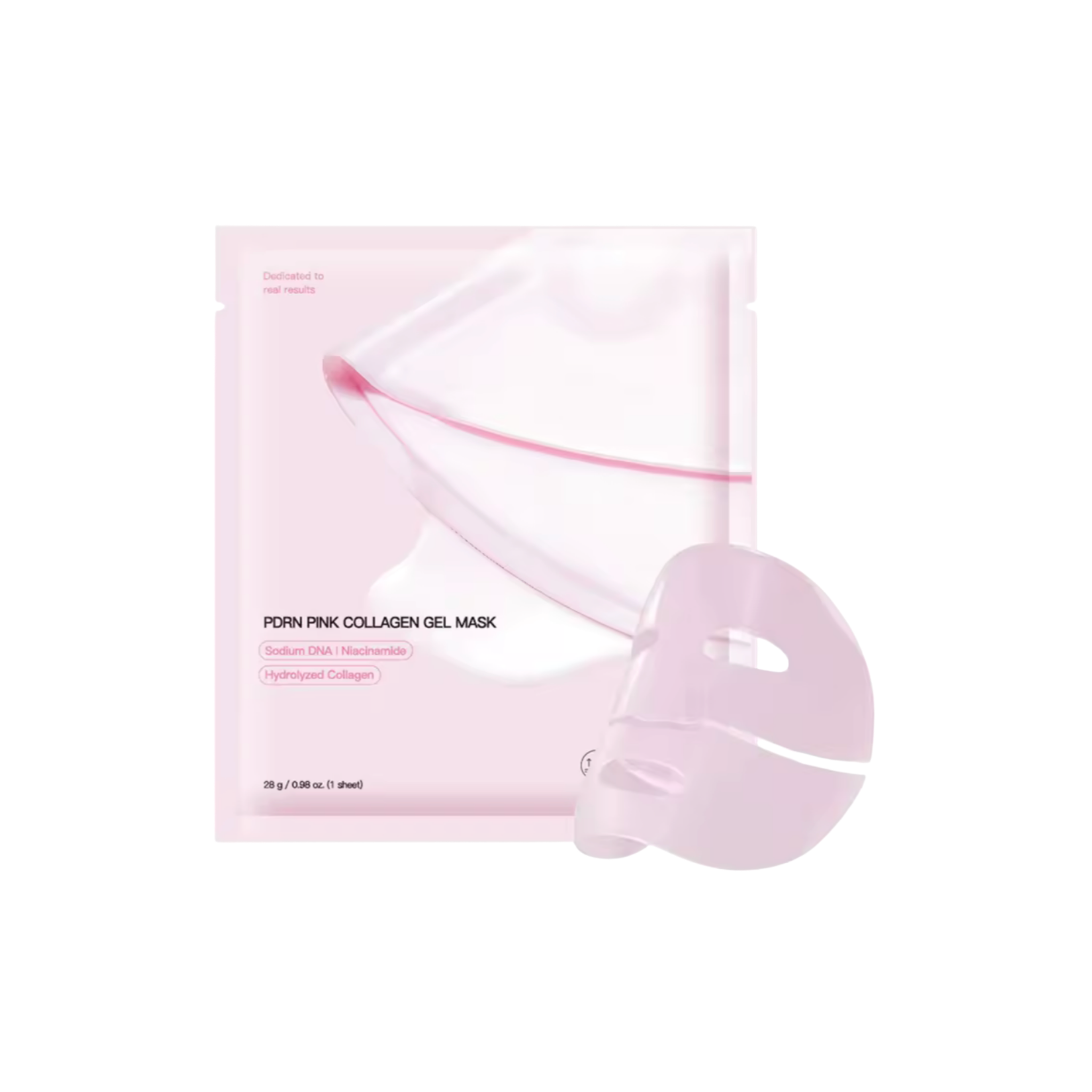 PDRN Pink Collagen Gel Mask – Glow Boosting Hydrogel Sheet Mask for Smooth Radiant Skin