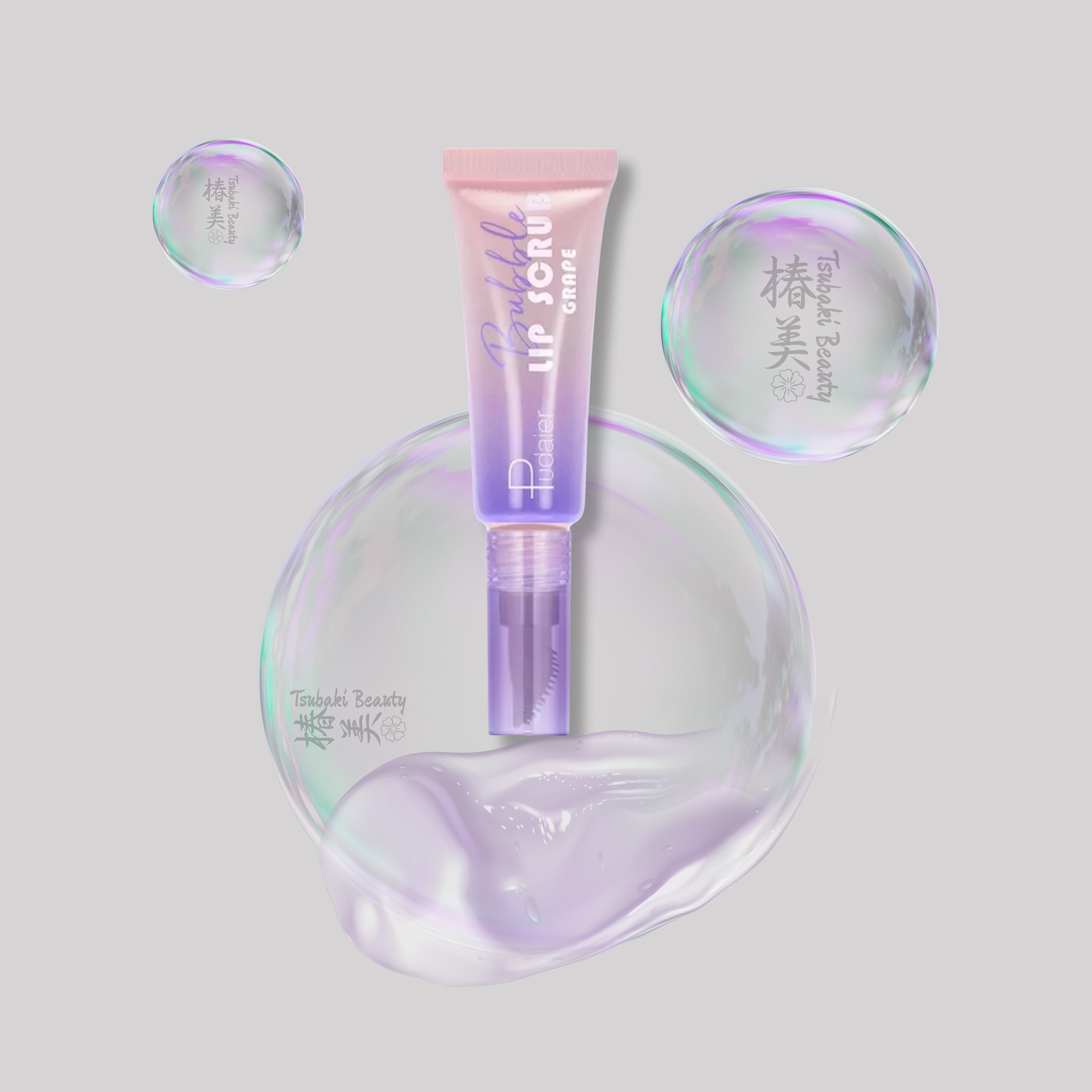 Pudaier Bubble Lip Scrub – Grape Exfoliating Lip Care