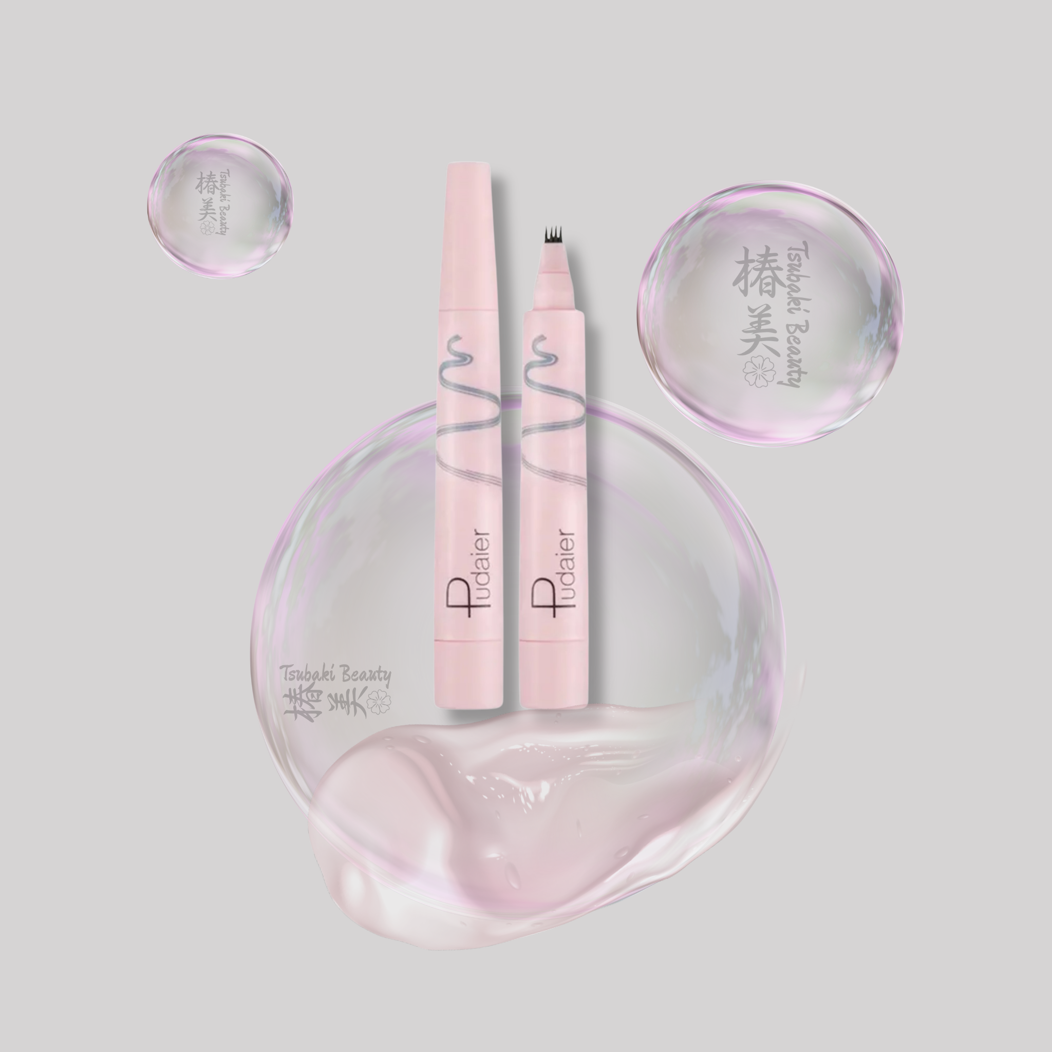 Pudaier Microblading Eyebrow Pen – 4 Tip Brow Tattoo Pencil