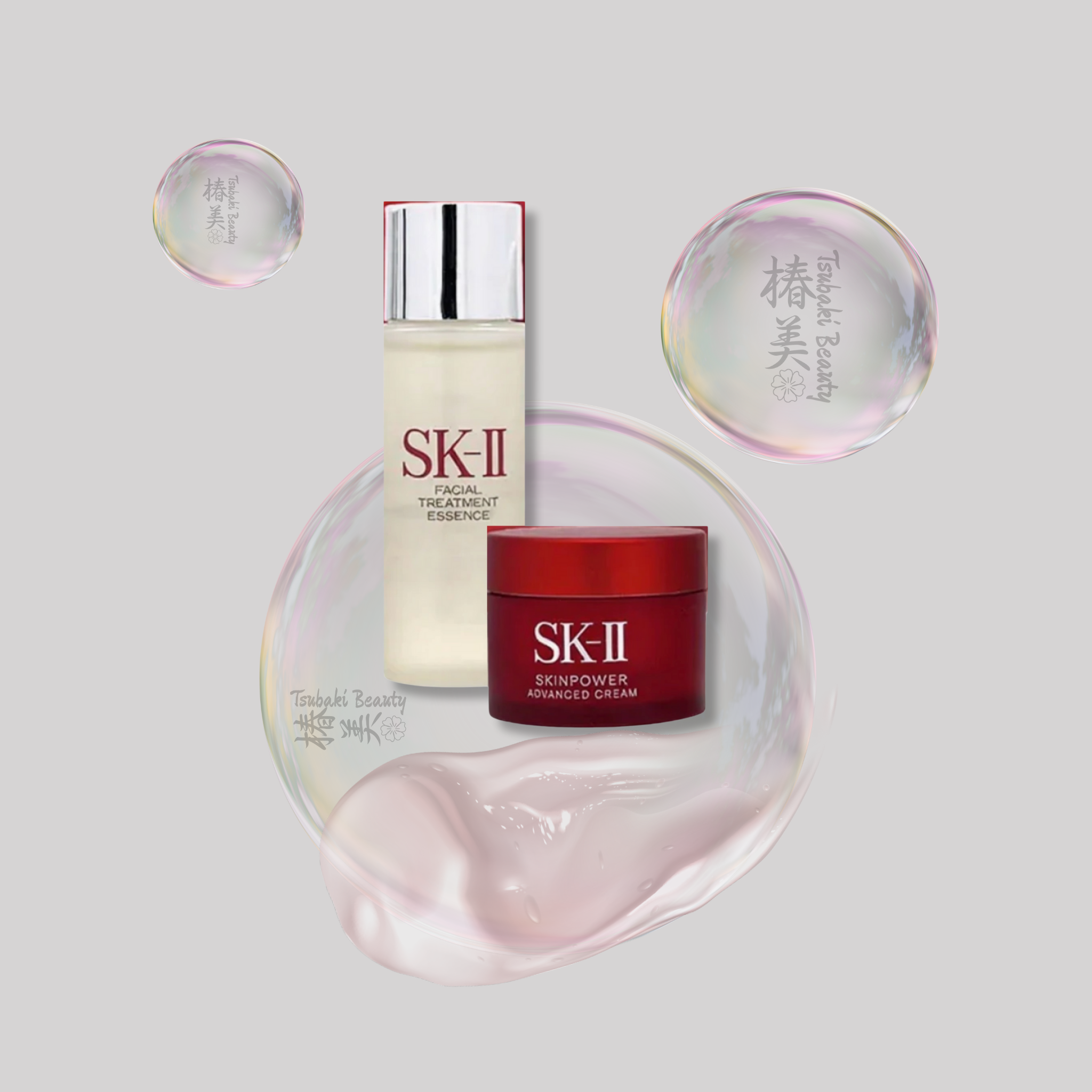 SK-II Facial Treatment Essence & Skinpower Advanced Cream Set – Pitera Hydration & Firming Care