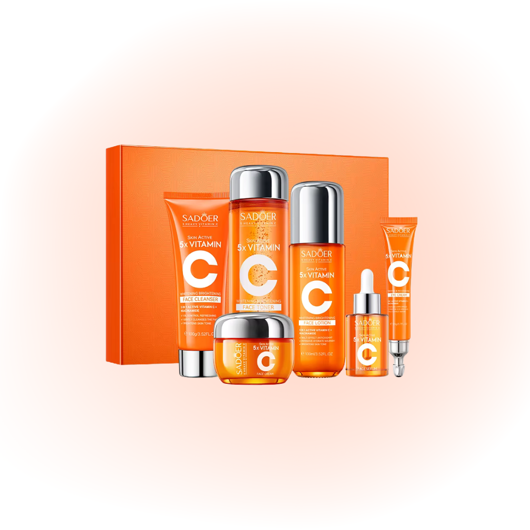 SADOER 5× Vitamin C Whitening & Brightening Skincare Set