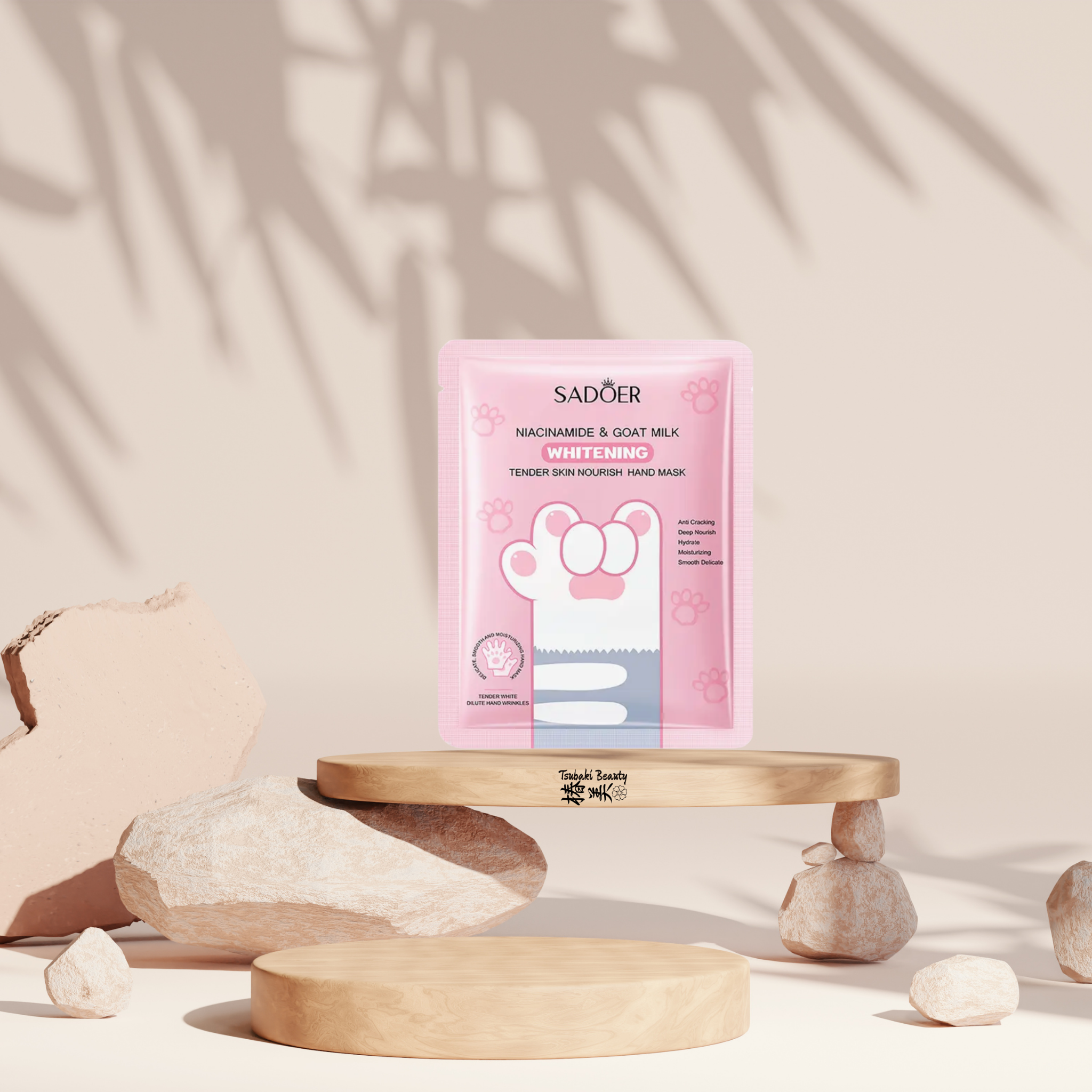 sadoer niacinamide & Goat milk whitening hand mask
