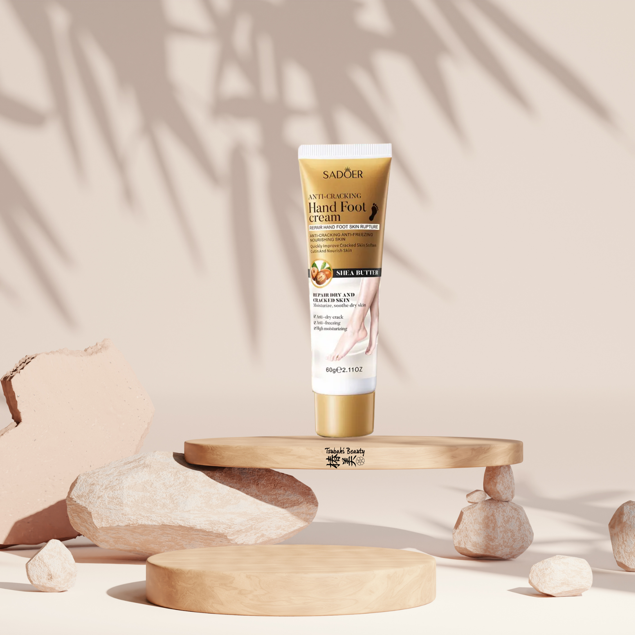 SADOER Anti-Cracking Hand & Foot Cream with Shea Butter
