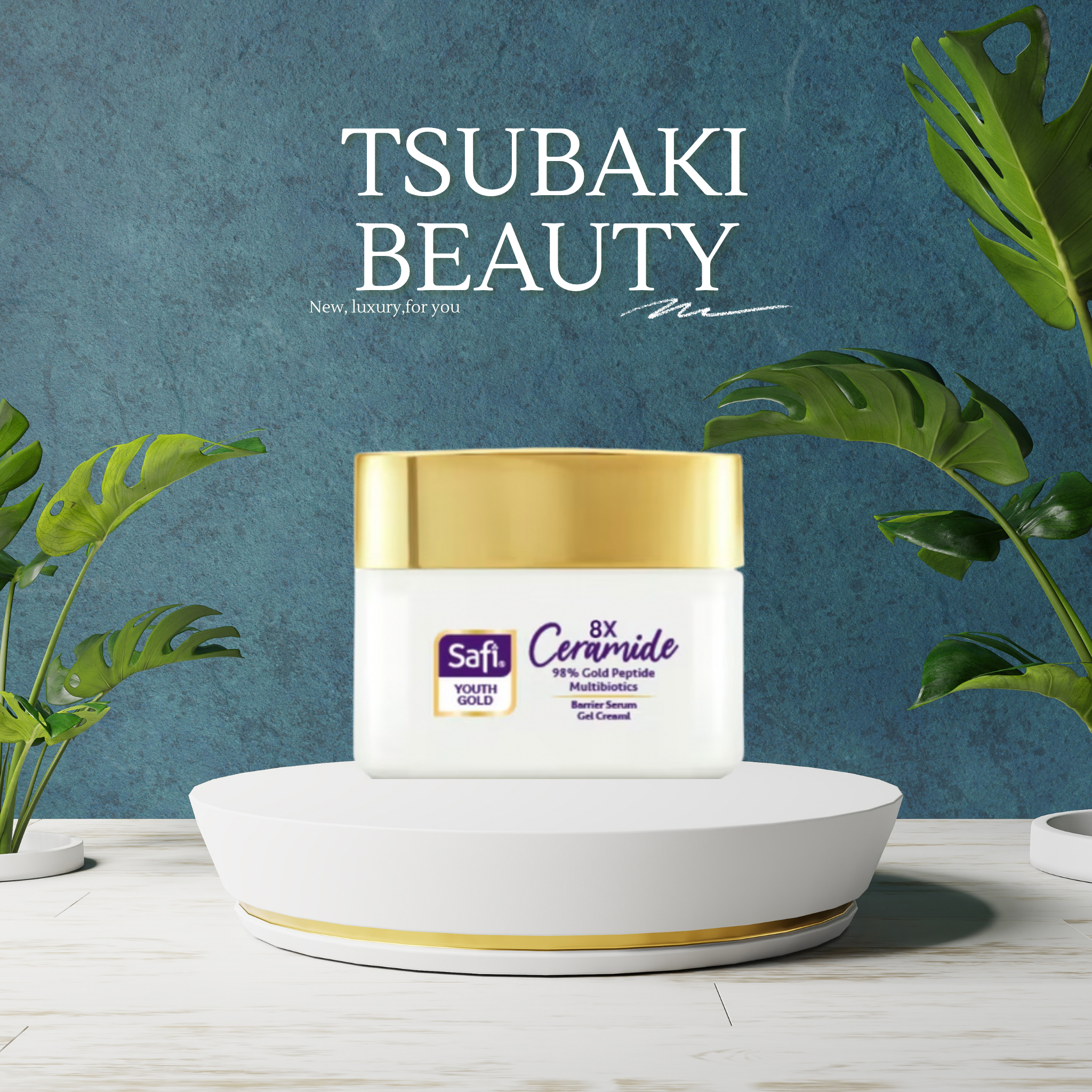SAFI Youth Gold 8X Ceramide Repair Serum Gel Cream, best of Malaysia