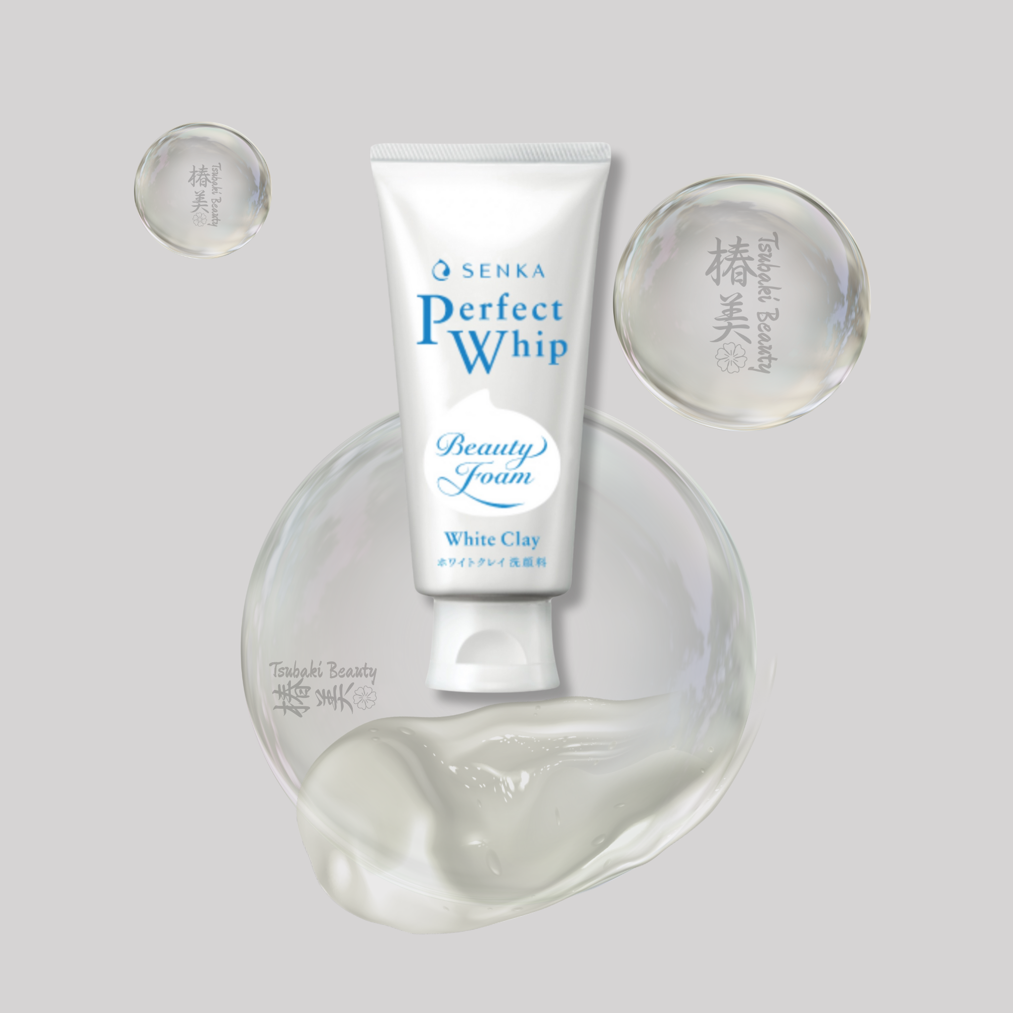 SENKA Perfect Whip Beauty Foam White Clay – Deep Cleansing Japanese Facial Cleanser