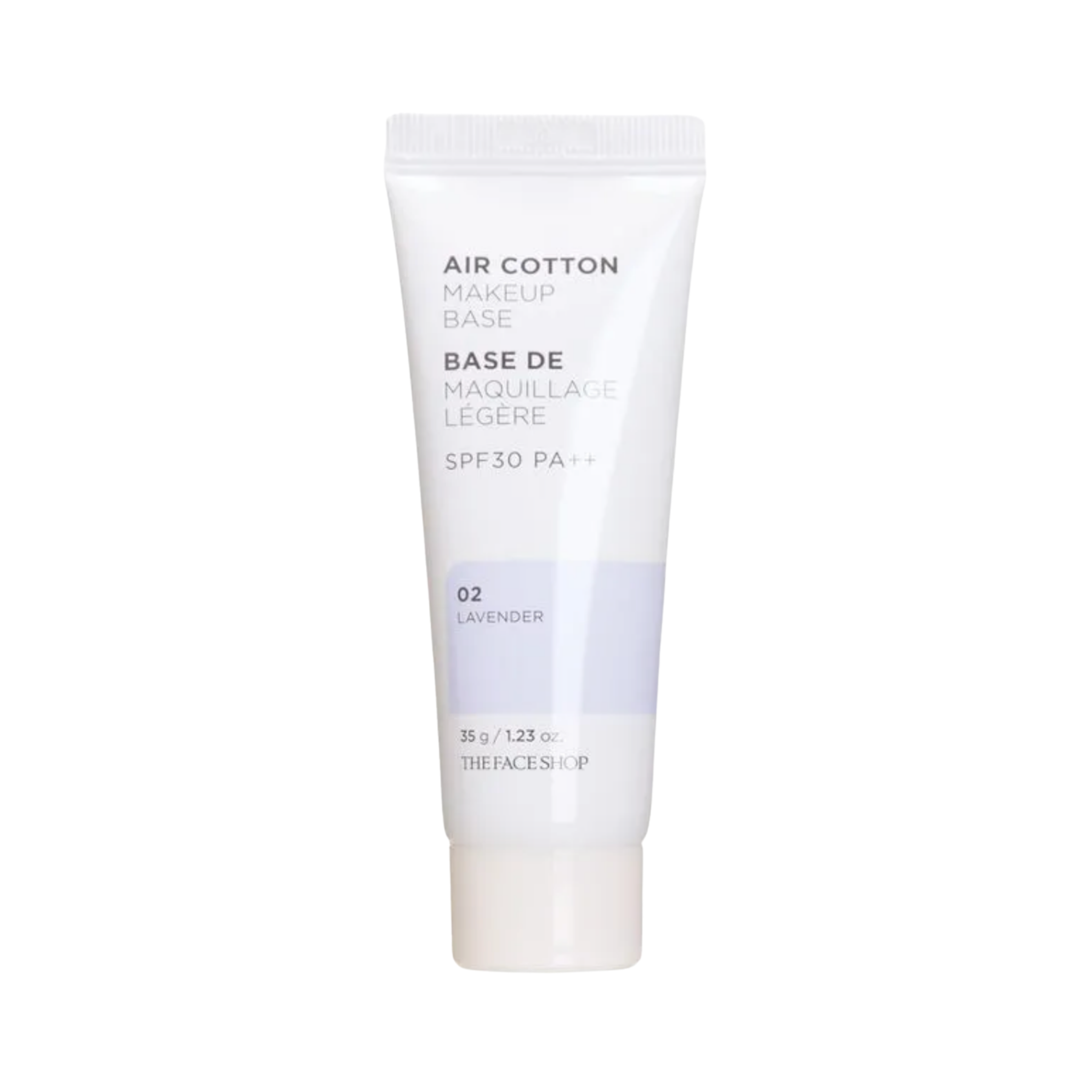 The Face Shop Air Cotton Makeup Base SPF30 PA++ – Lavender Tone Correcting Primer