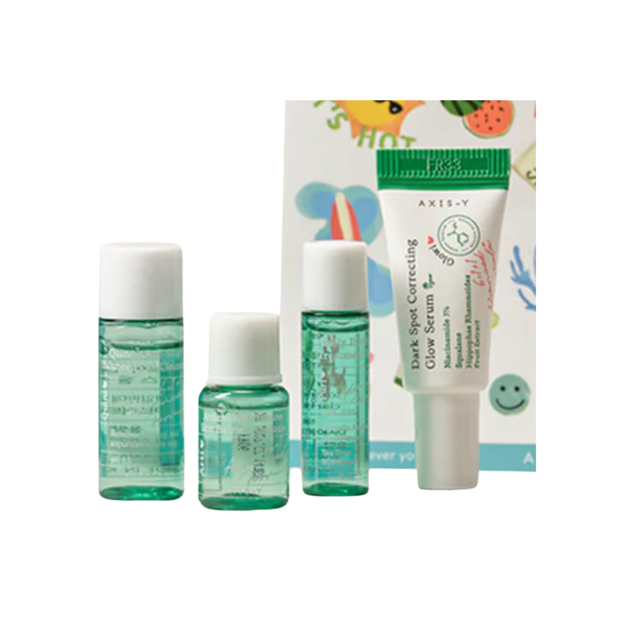AXIS-Y Mini Glow Set – 4-Step Radiance Skincare Travel Kit