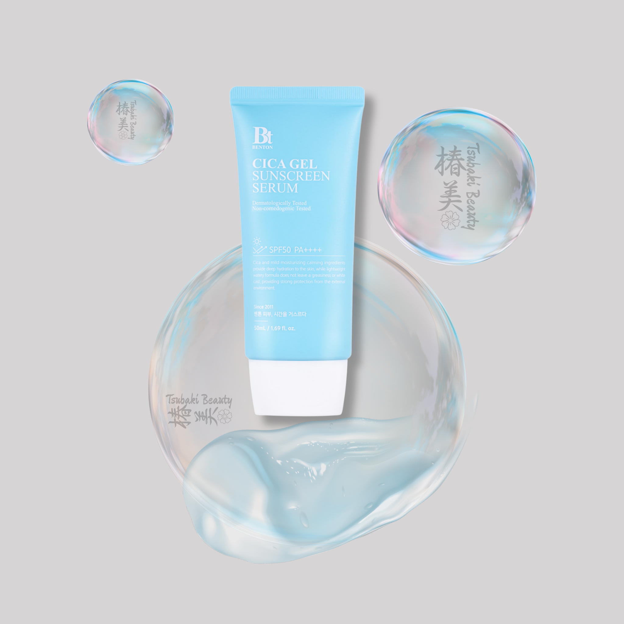 Benton Cica Gel Sunscreen Serum SPF50+ PA++++ – Lightweight Soothing Sun Protection