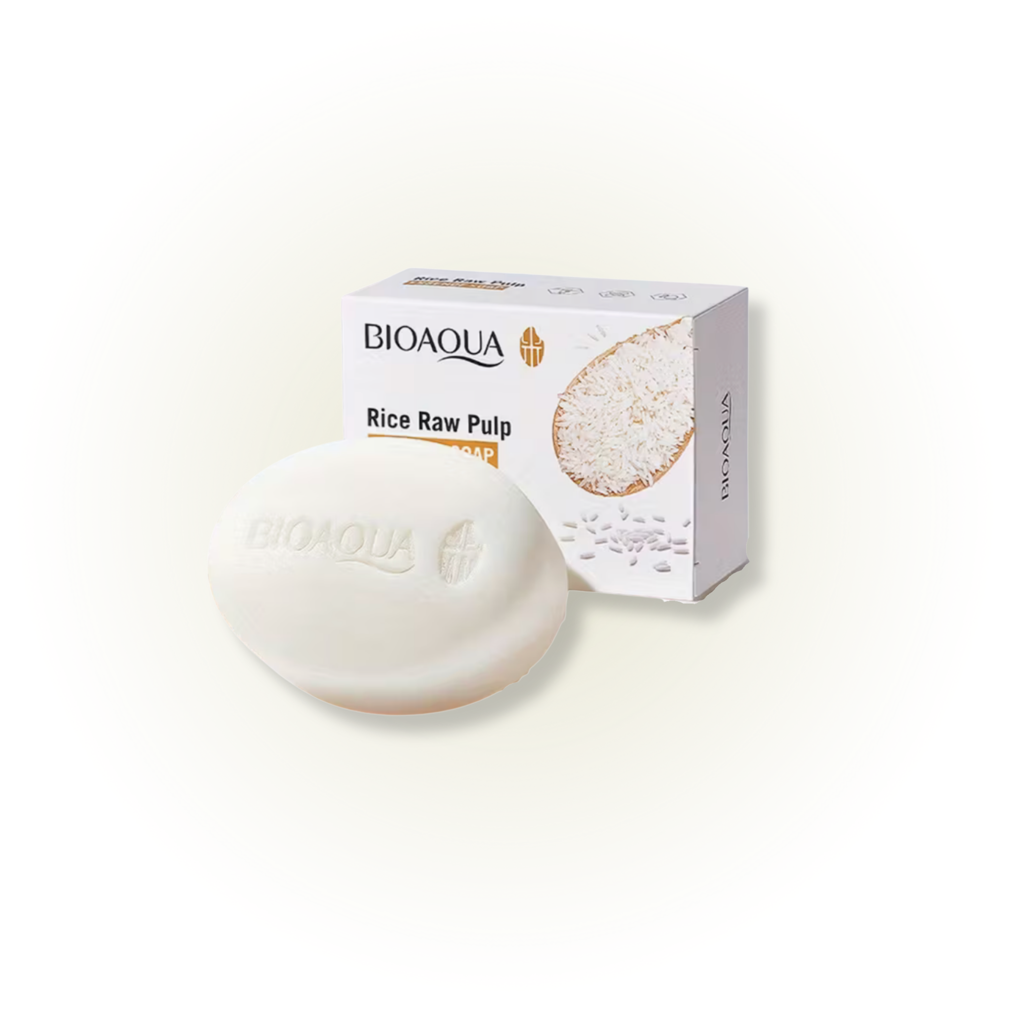 BIOAQUA Rice Raw Pulp Soap – Gentle Brightening Facial & Body Cleanser