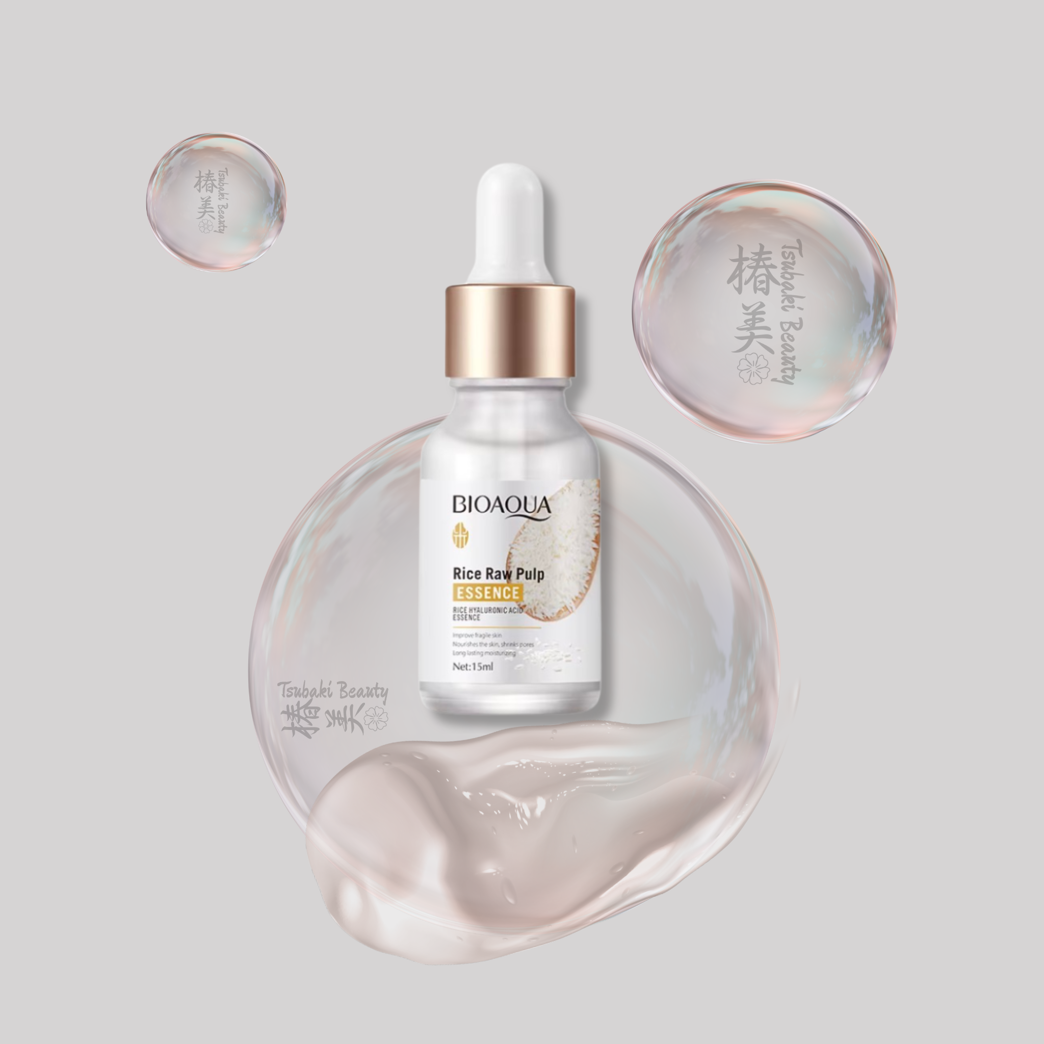 BIOAQUA Rice Raw Pulp Essence – Smooth & Hydrating Glow