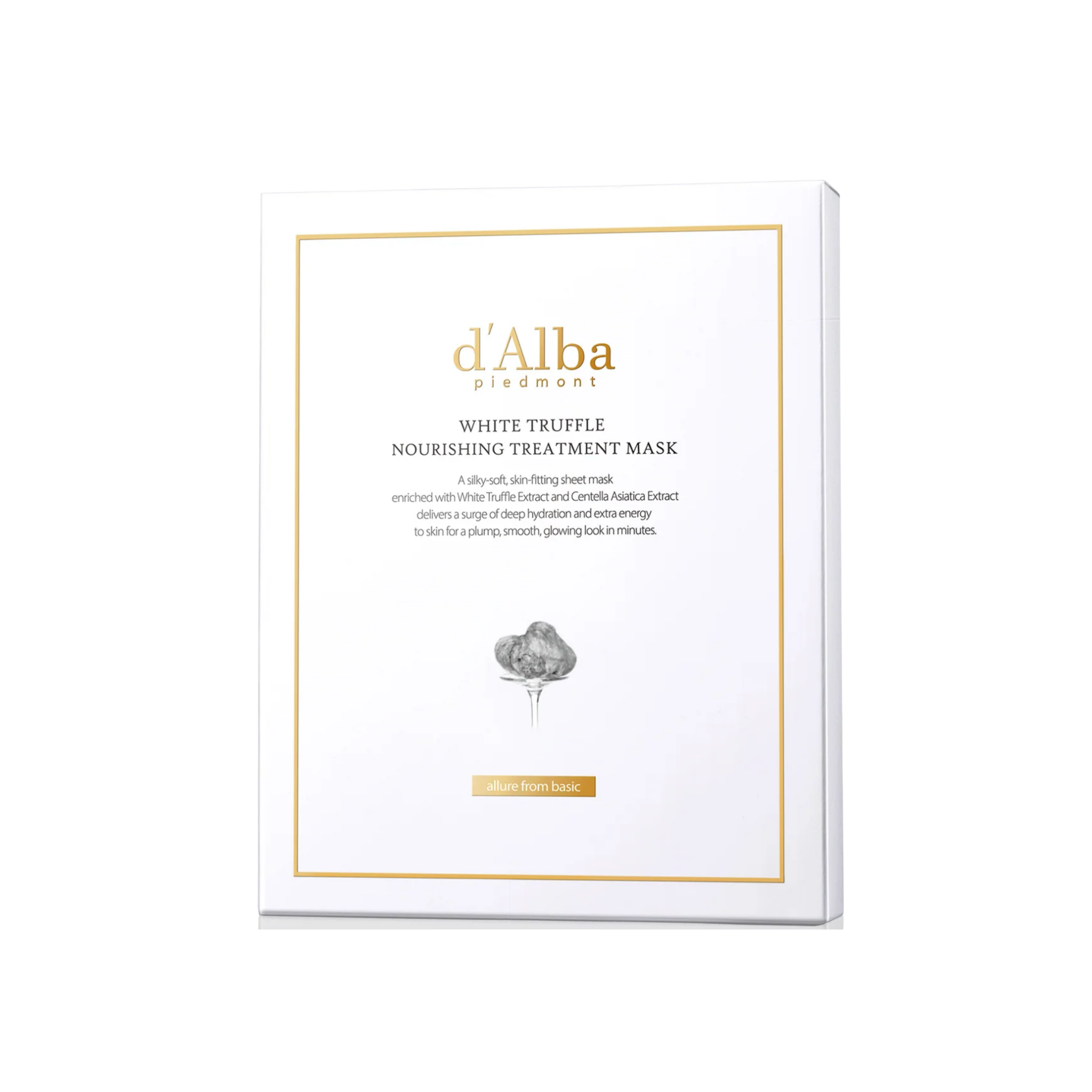 d’Alba Piedmont White Truffle Nourishing Treatment Mask – Luxury Hydrating Sheet Mask