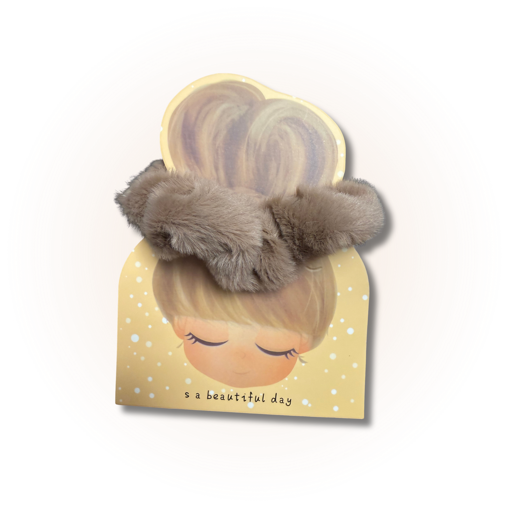 Soft Velvet Twist Scrunchie black 