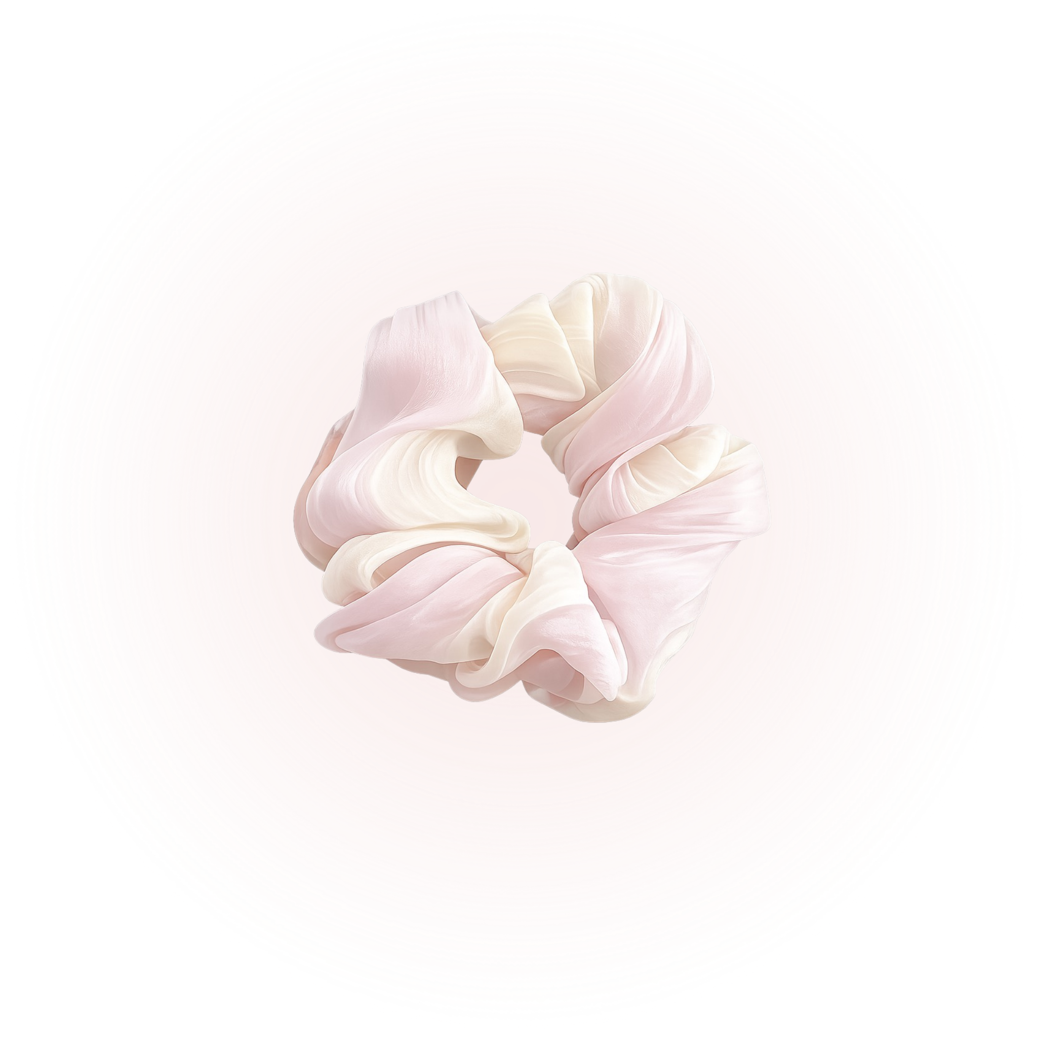 Elegant Cloud Chiffon Scrunchie-blue
