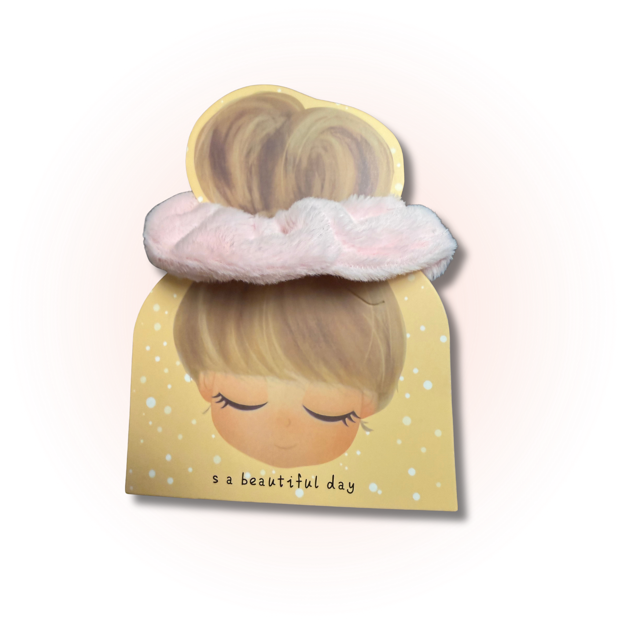 Soft Velvet Twist Scrunchie light pink