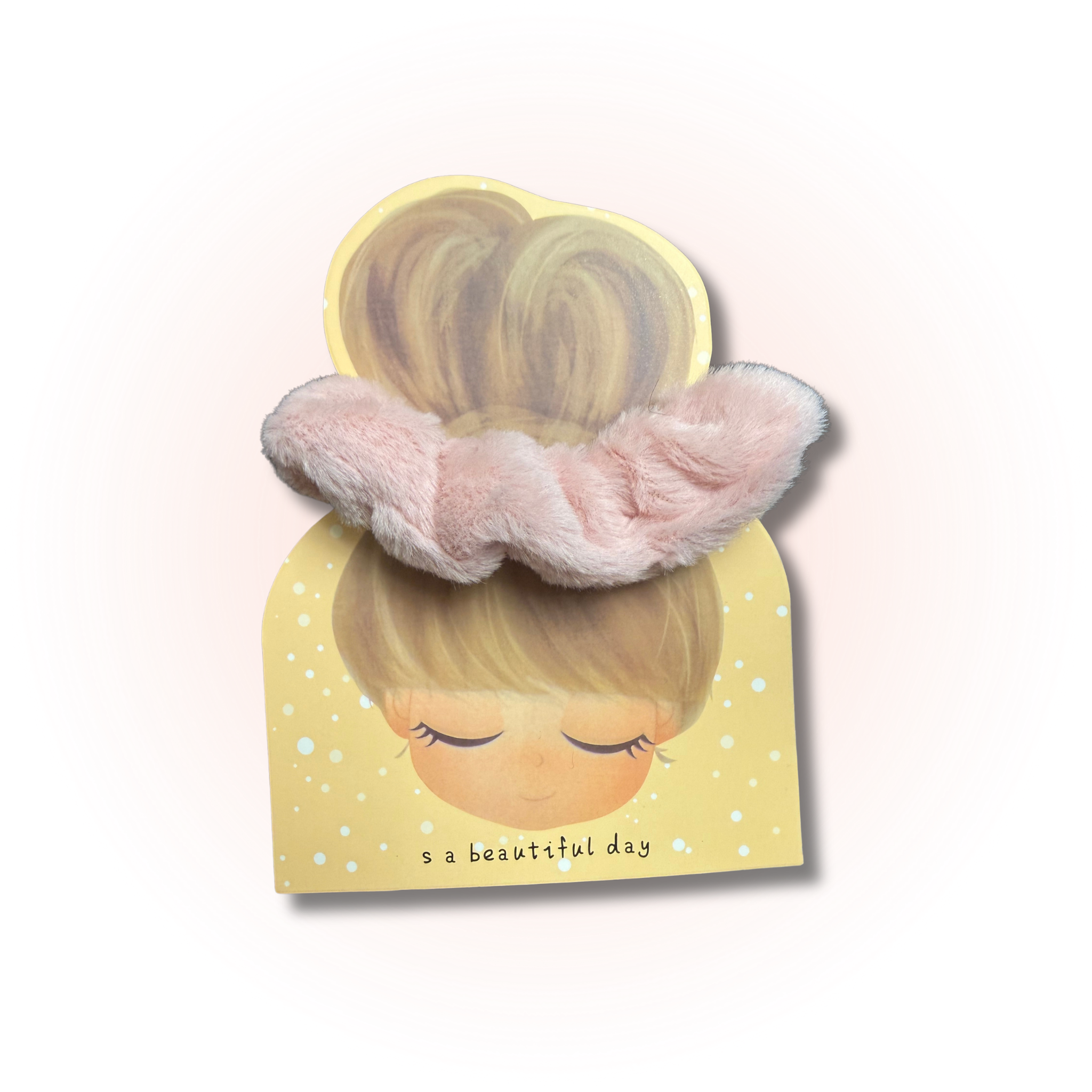 Soft Velvet Twist Scrunchie pink