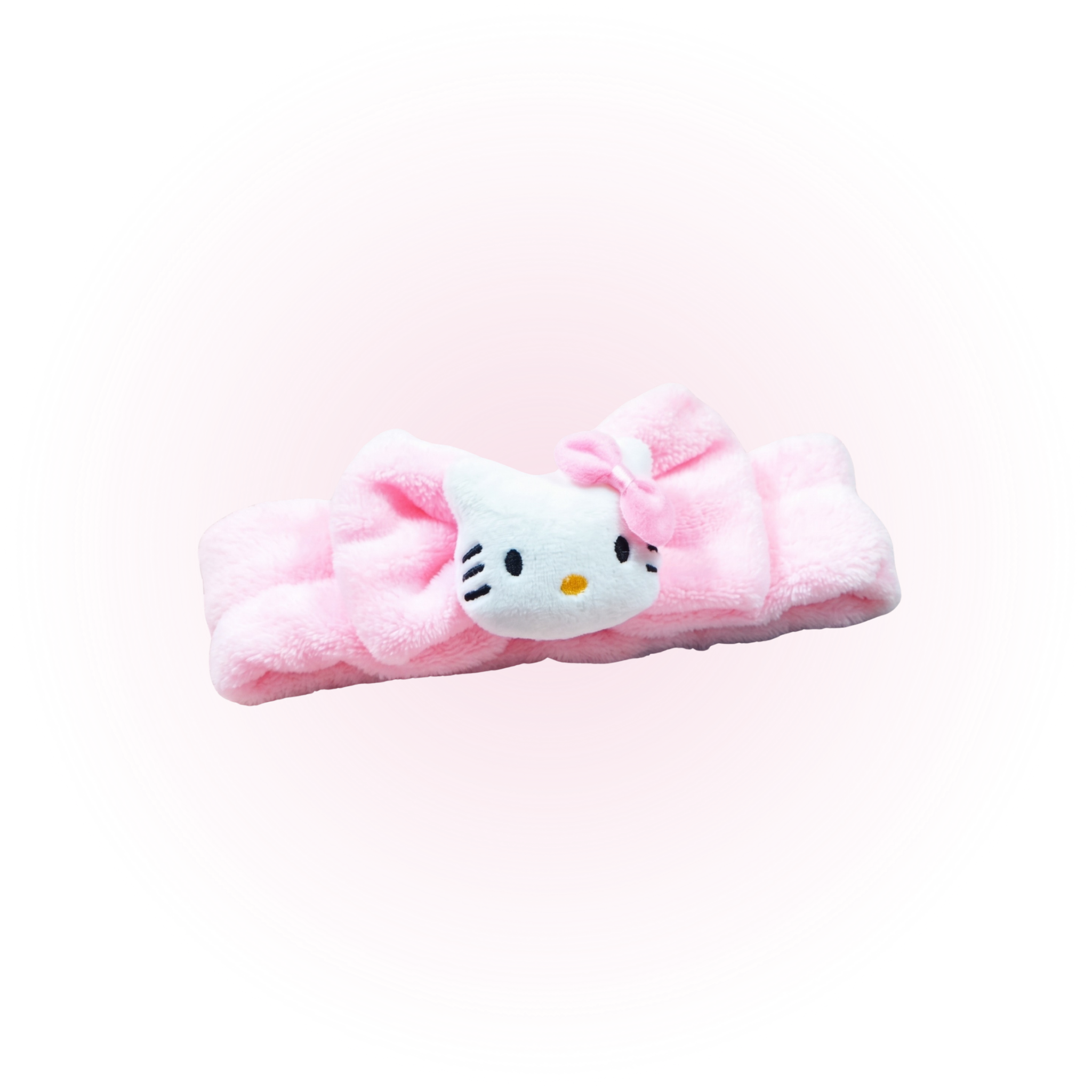 Kawaii Hello Kitty Plush Spa Headband – Soft Skincare Hair Band