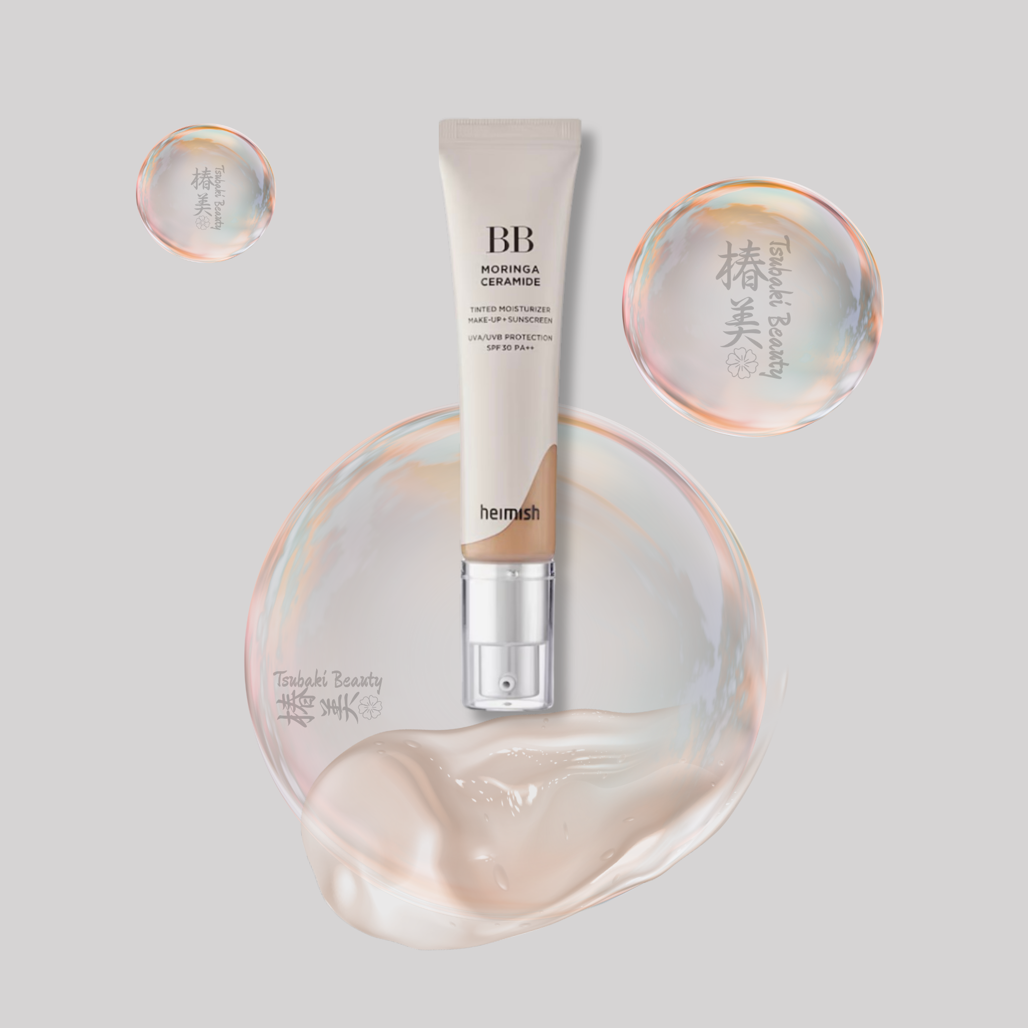 Heimish Moringa Ceramide BB Cream SPF30 PA++ – Tinted Moisturizer with UV Protection
