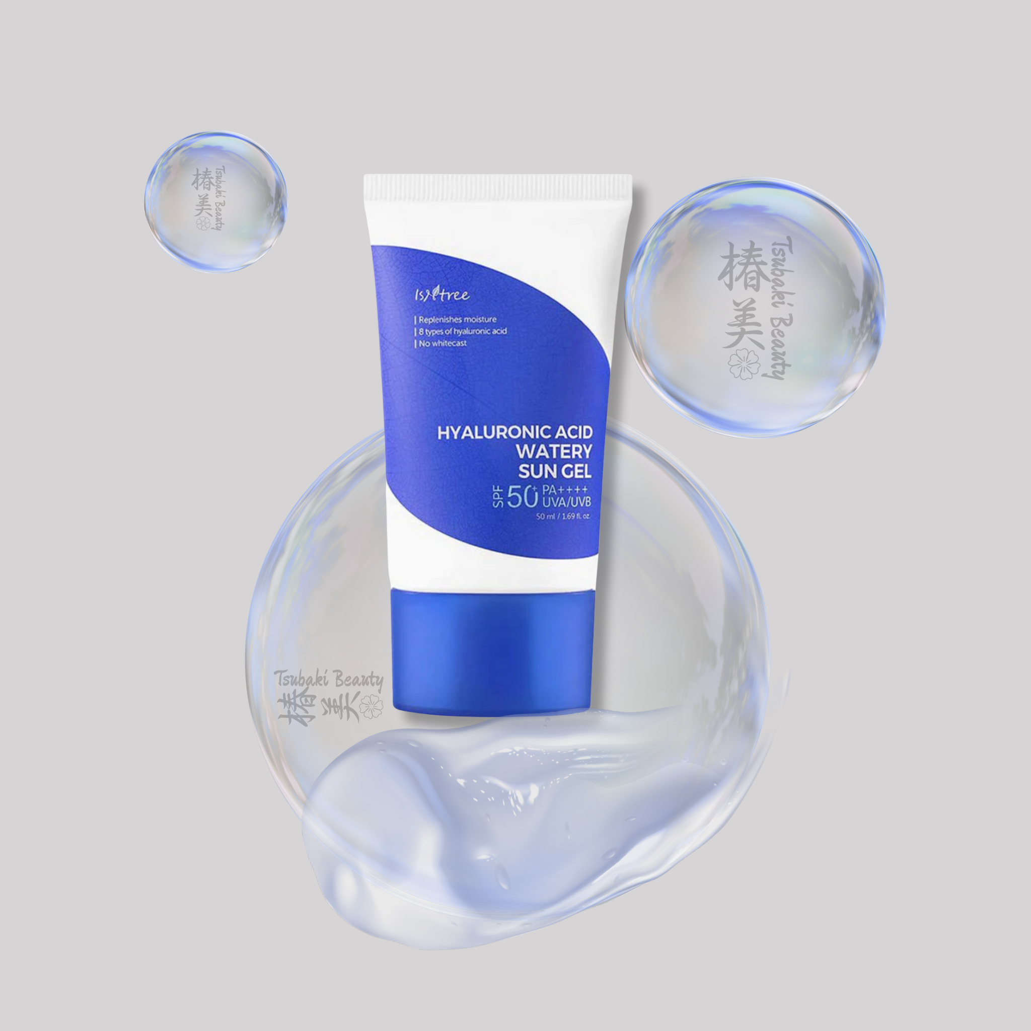 Isntree Hyaluronic Acid Watery Sun Gel SPF50+ PA++++ – Hydrating Lightweight Sunscreen