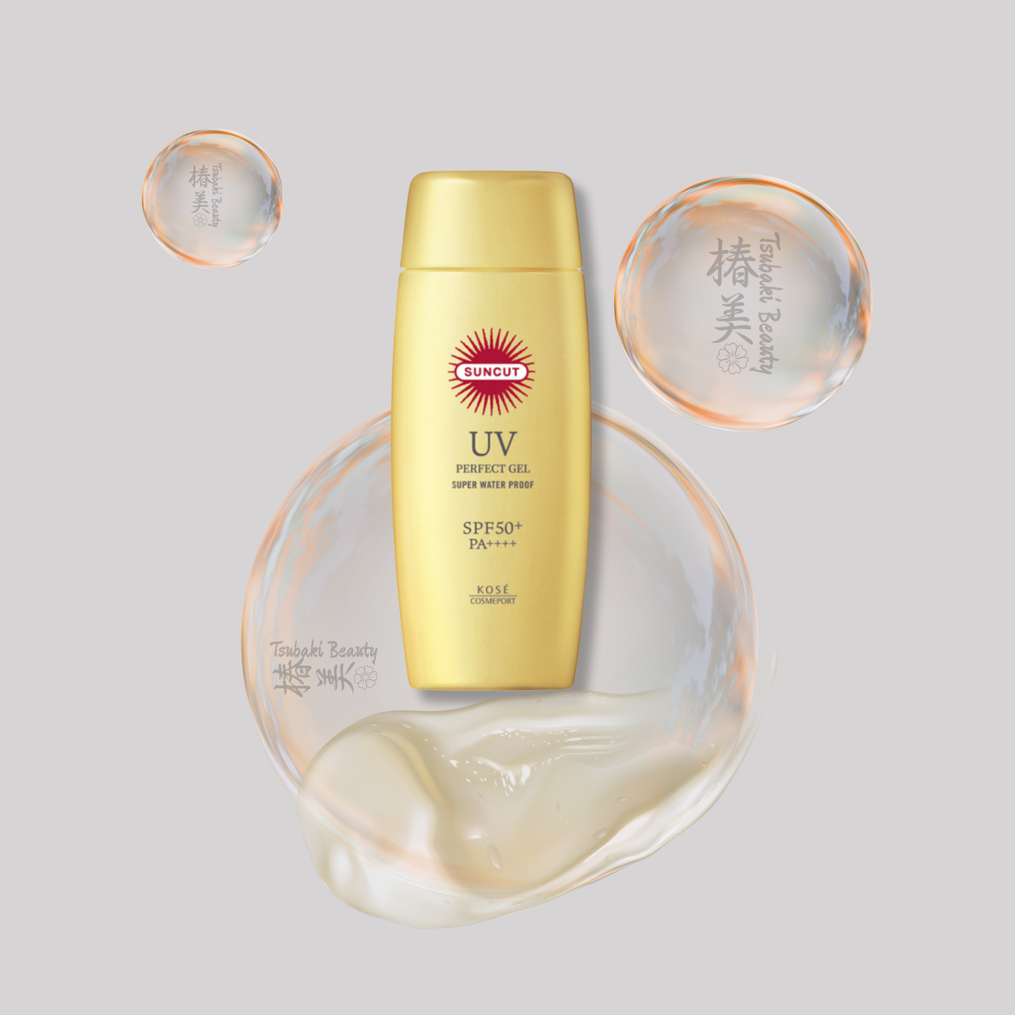 KOSÉ SUNCUT UV Perfect Gel SPF50+ PA++++ – Super Waterproof Sunscreen