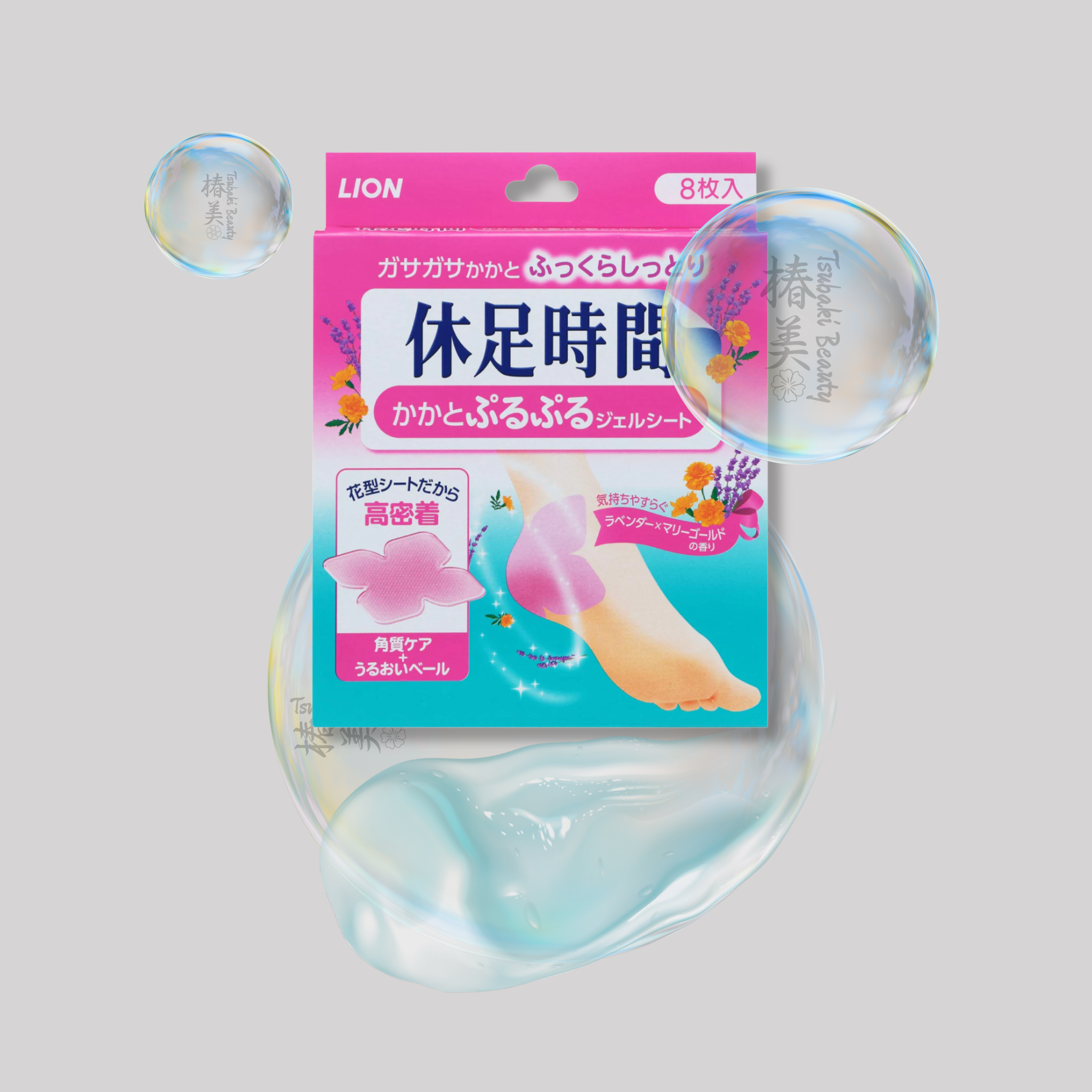 Lion Kyusoku Jikan Heel Puru-Puru Gel Sheets