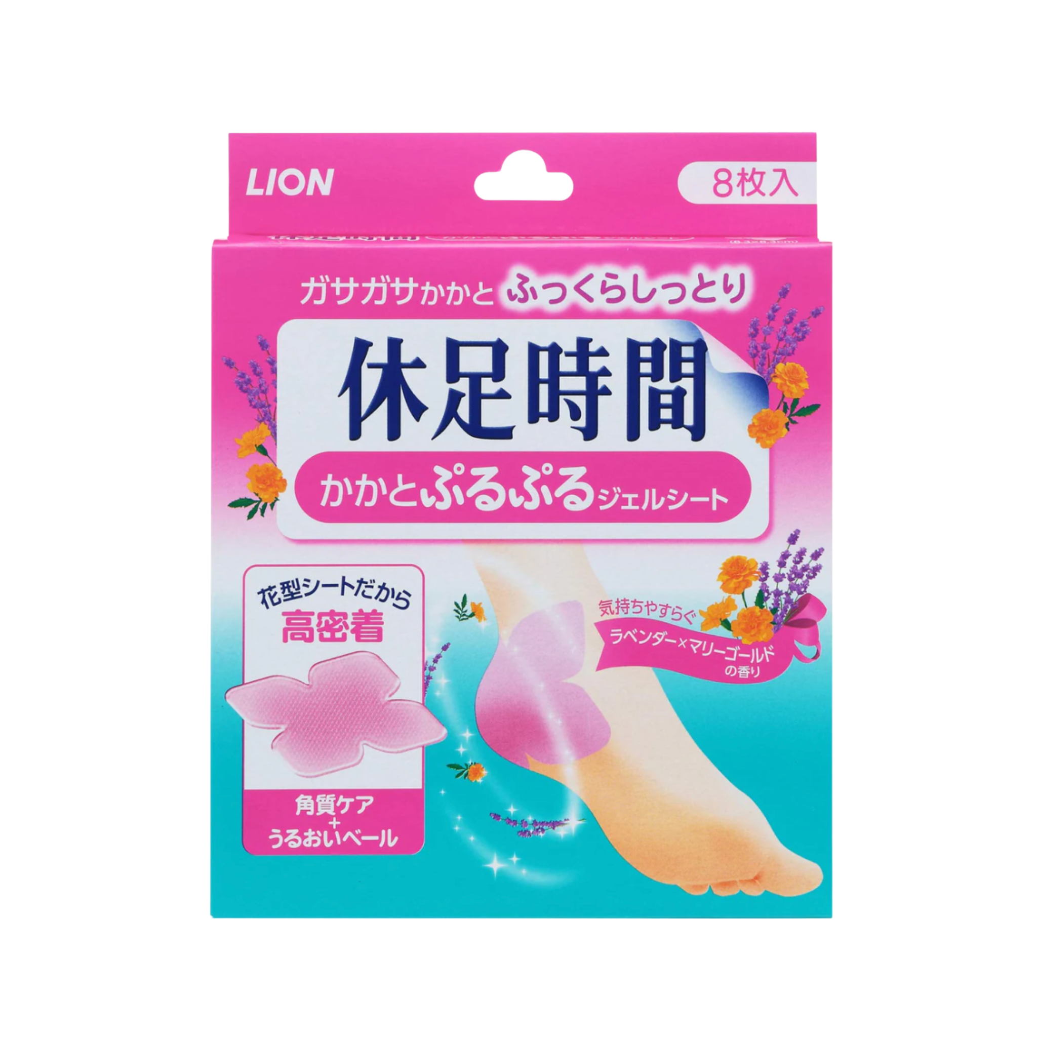 Lion Kyusoku Jikan Heel Puru-Puru Gel Sheets
