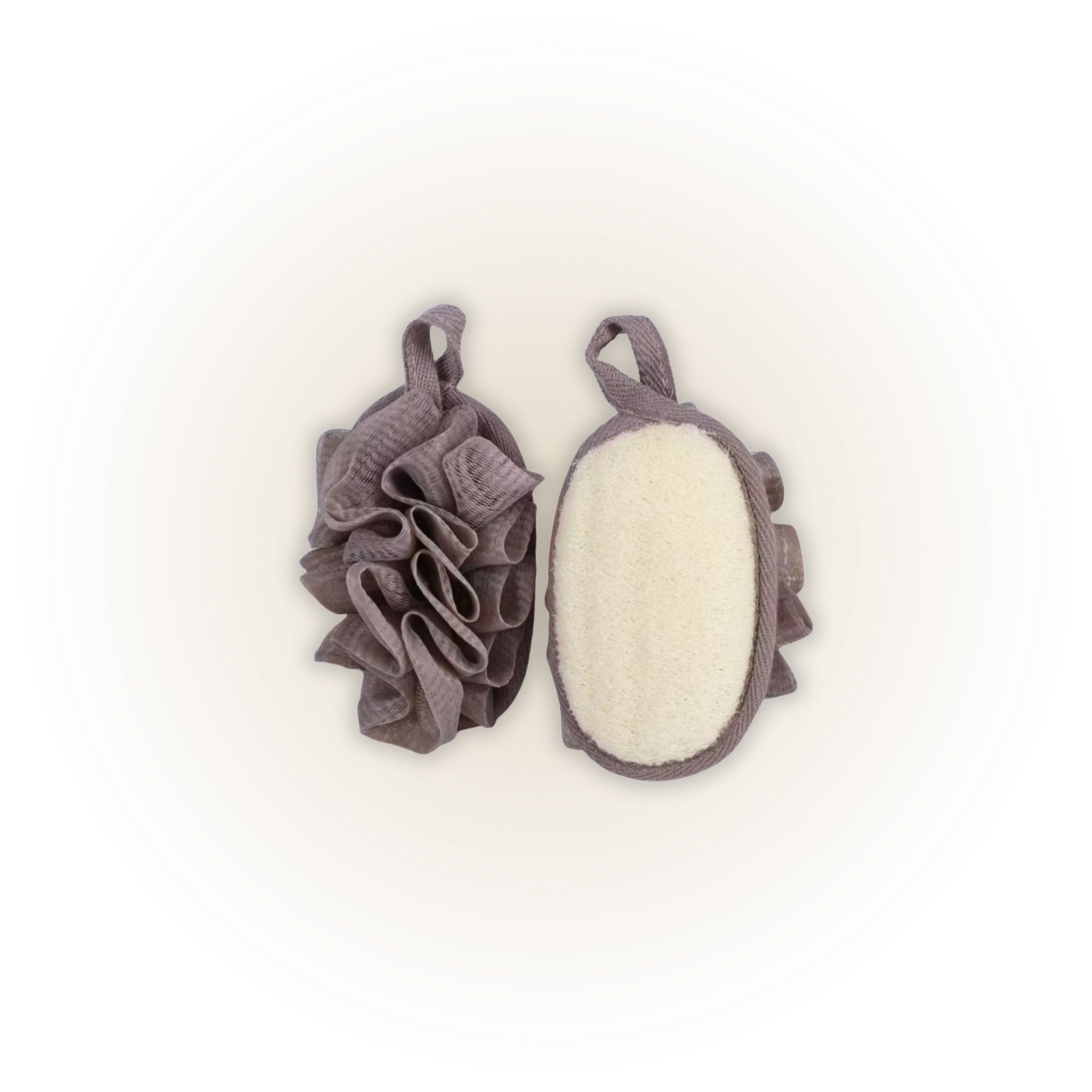 2-in-1 Loofah Bath Sponge – Body Scrubber & Gentle Exfoliating Sponge