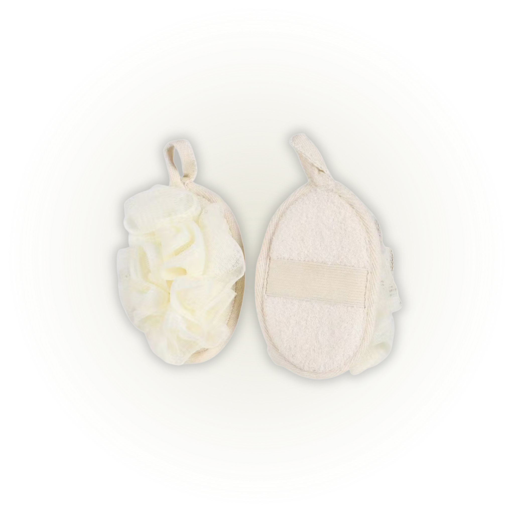 2-in-1 Loofah Bath Sponge – Body Scrubber & Gentle Exfoliating Sponge