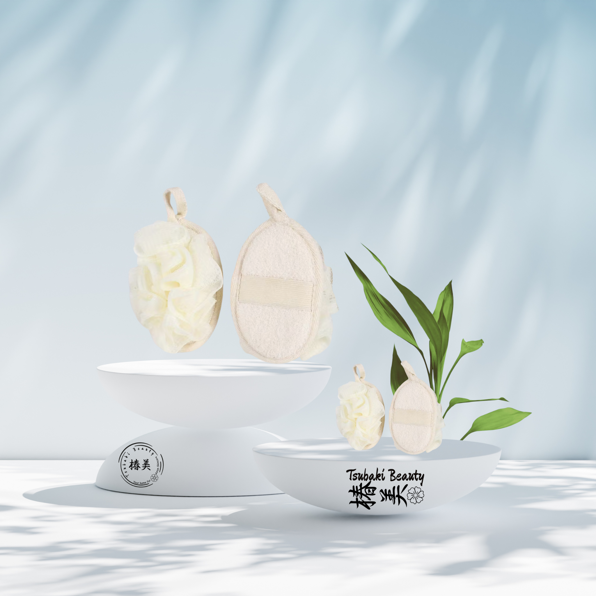 Natural Dual-Side Loofah Body Scrubber Pad