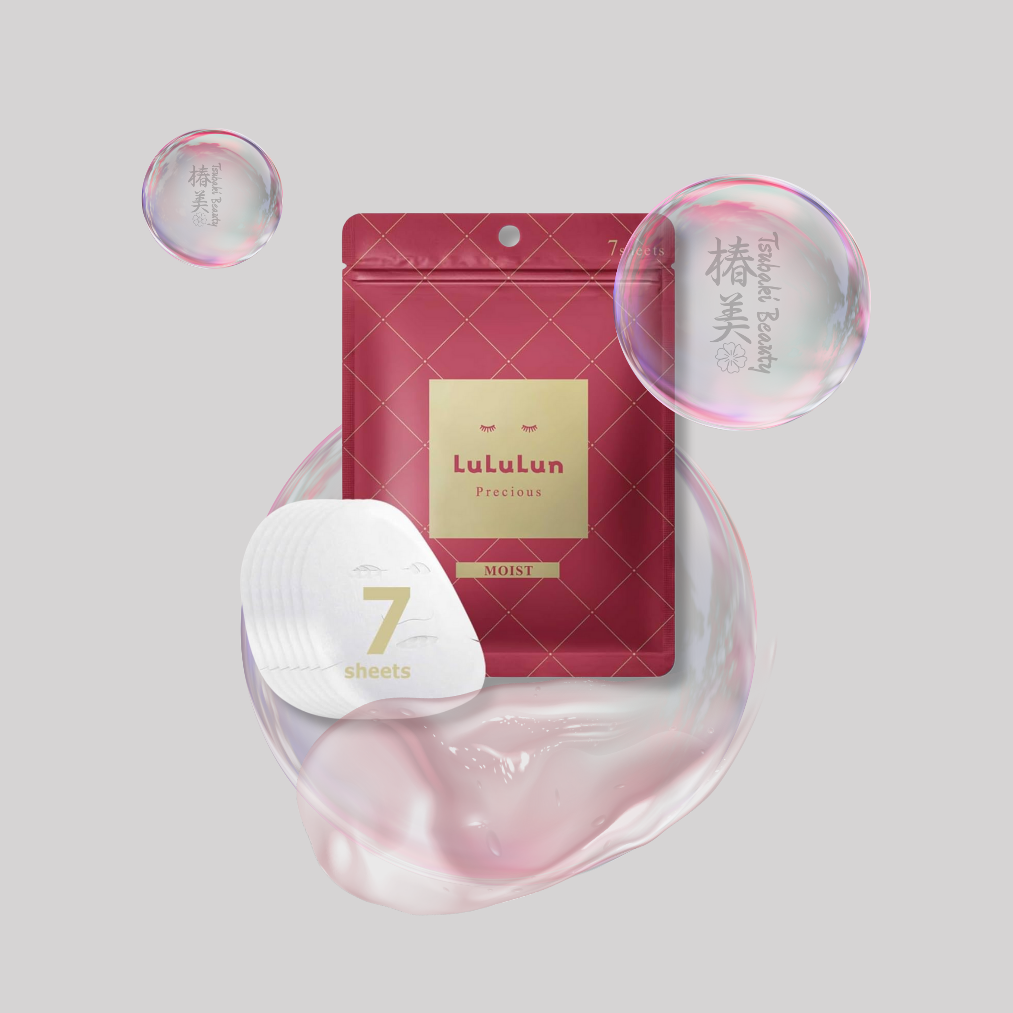 LuLuLun Precious Moist Sheet Mask – Japanese Intensive Hydration Facial Mask (7 Sheets)