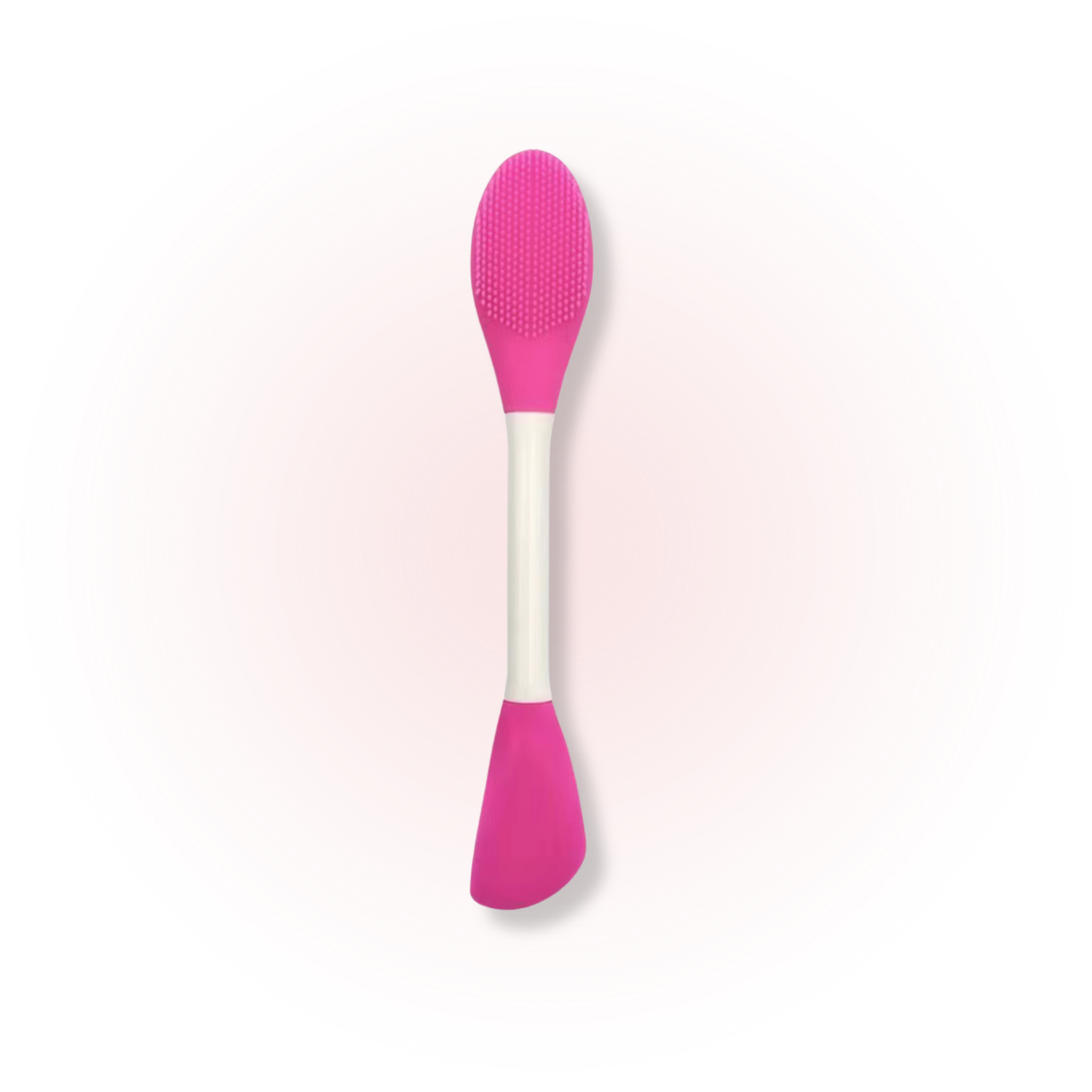 2-in-1 Silicone Face Mask Applicator & Cleansing Brush – Dual Skincare Tool-pink